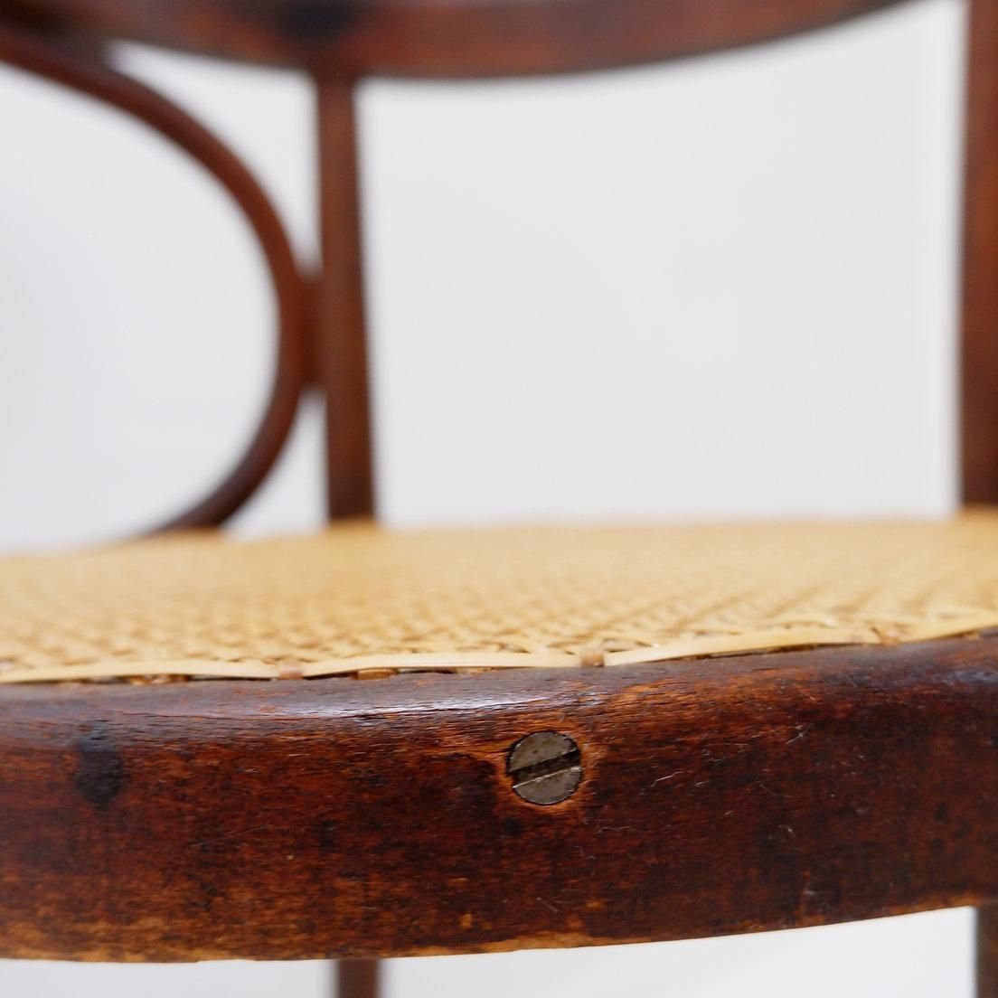 Thonet Style Bentwood Chair, Stained Beech, Art Deco, 1950s Design photo 489.0