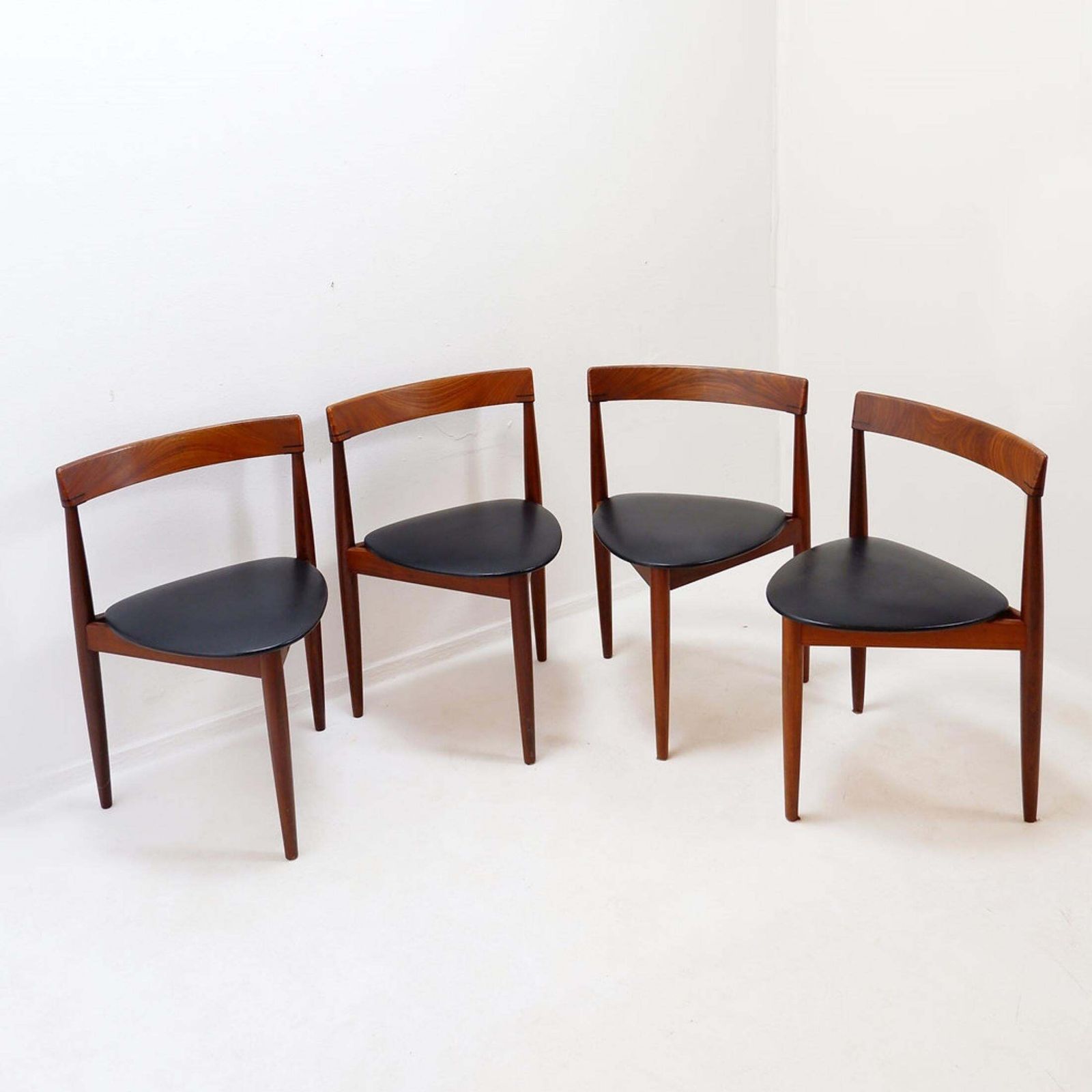 Set Of 4 Teak “Roundette” Chairs By Hans Olsen For Frem Røjle, 1950s photo Furniture