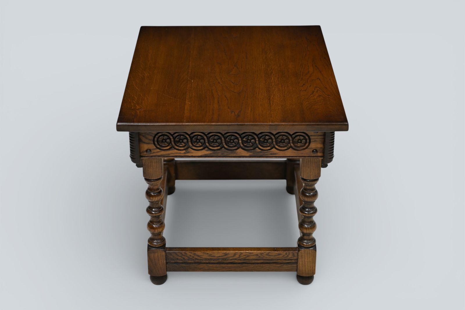 Old Charm Side Table Light Oak Bobbin Turned Legs Free Uk Delivery photo buy