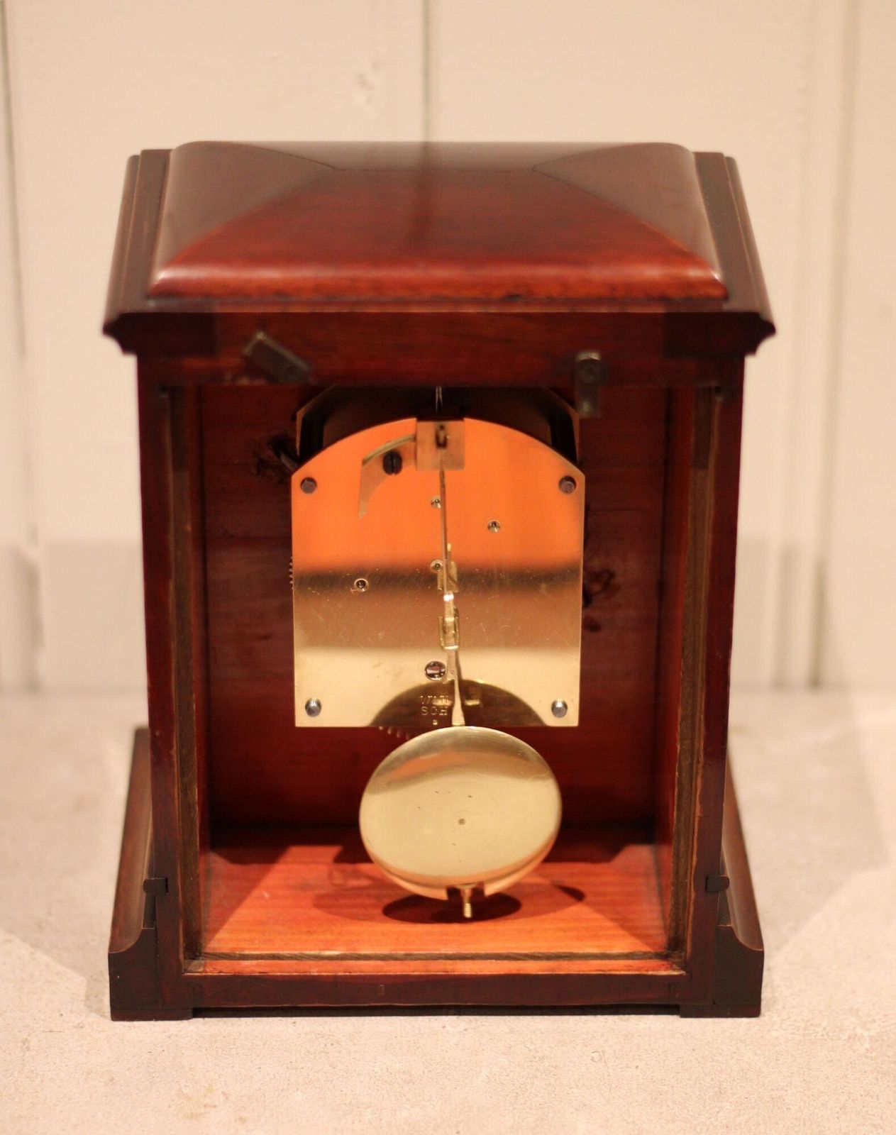 Home Decor Mahogany Timepiece Mantel Clock photo