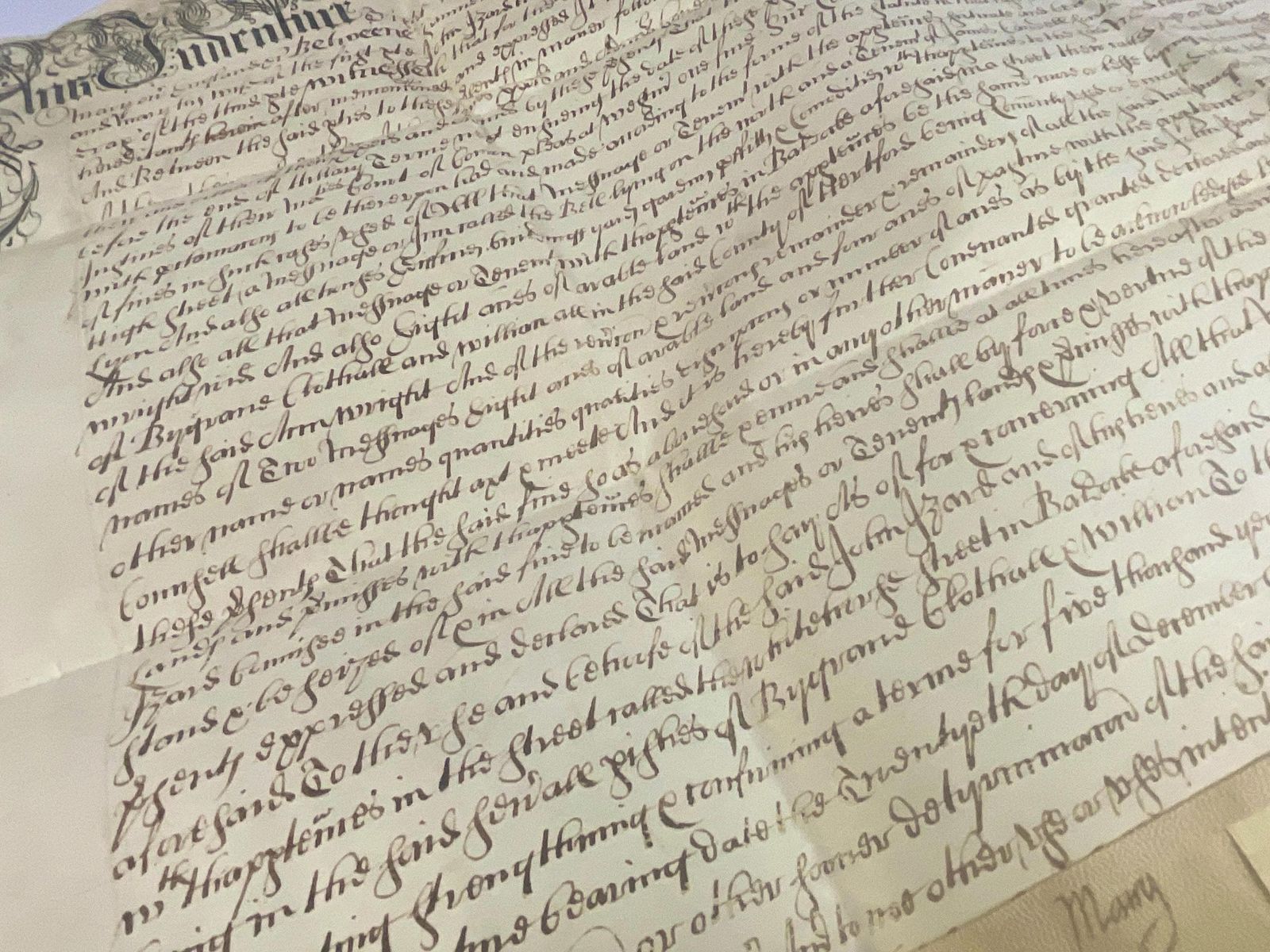 Rare 1693 Vellum Document With Four Seals. William & Mary Property Indenture. photo vinterior