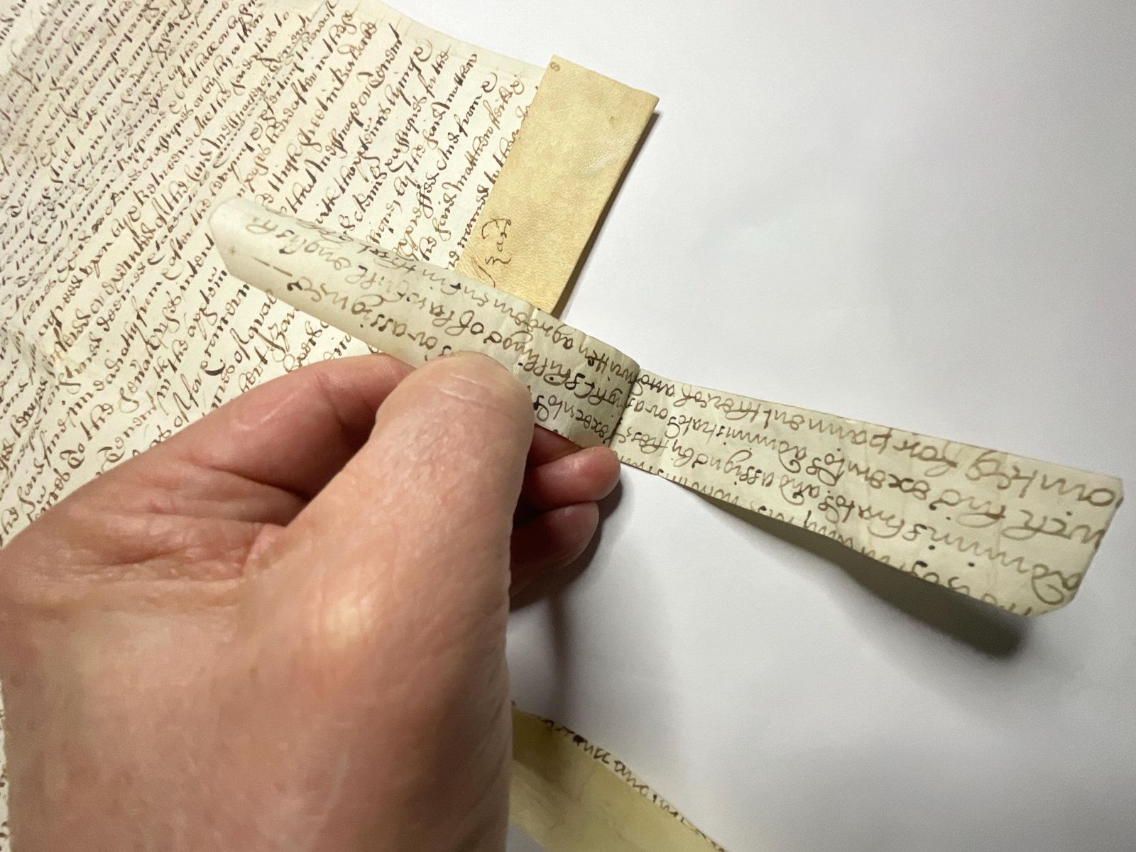 235.0 Rare 1693 Vellum Document With Four Seals. William & Mary Property Indenture. photo