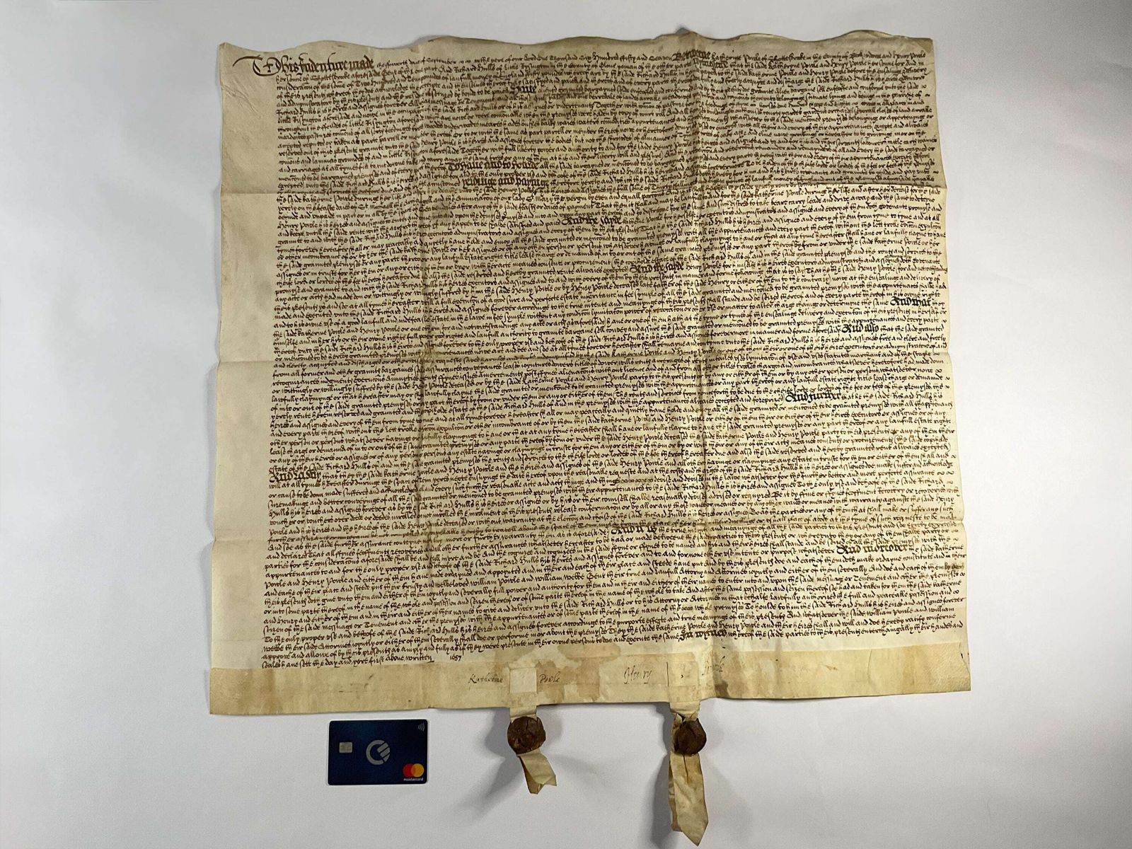Rare Vellum Manuscript   1657 Cromwellian Indenture – Hand Inscribed Vellum photo furniture