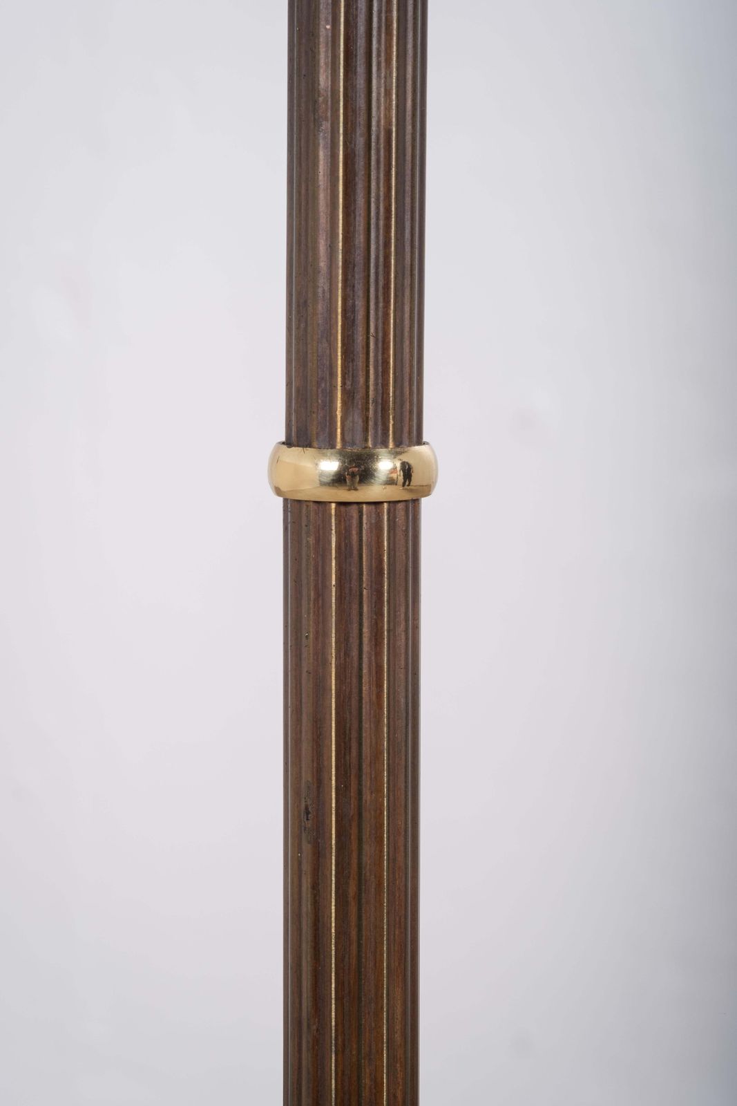 photo for sale Danish 1960s Three Arm Floor Lamp In Brass