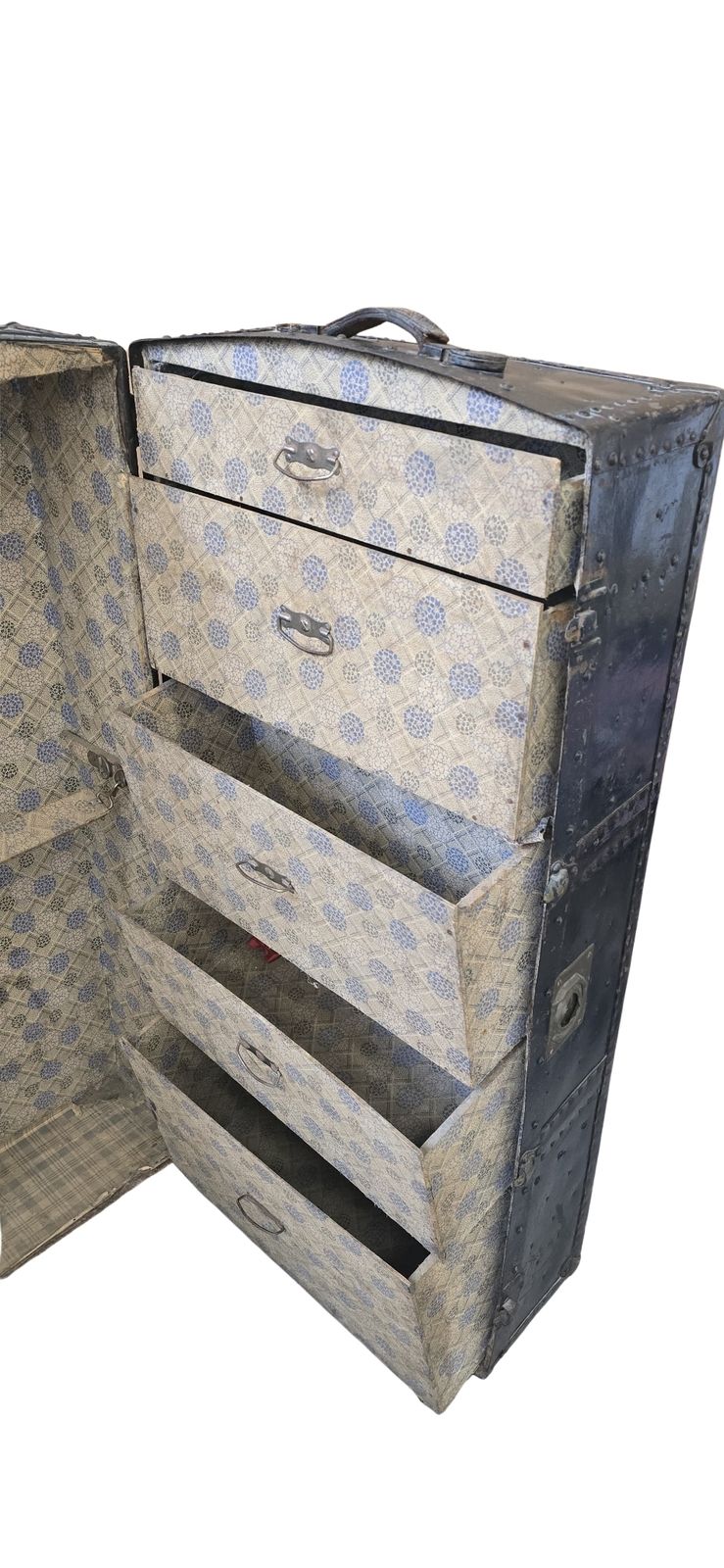 Raro Baule Armadio "Steamer Trunk" D'epoca photo buy