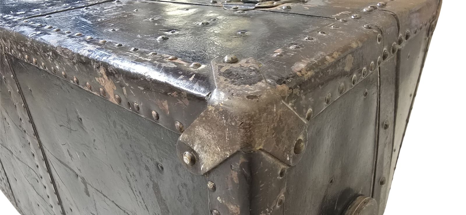 photo buy Raro Baule Armadio "Steamer Trunk" D'epoca