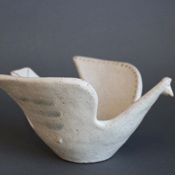 Vintage Italian Ceramic Dove By Bruno Gambone (Circa 1970s) photo for sale