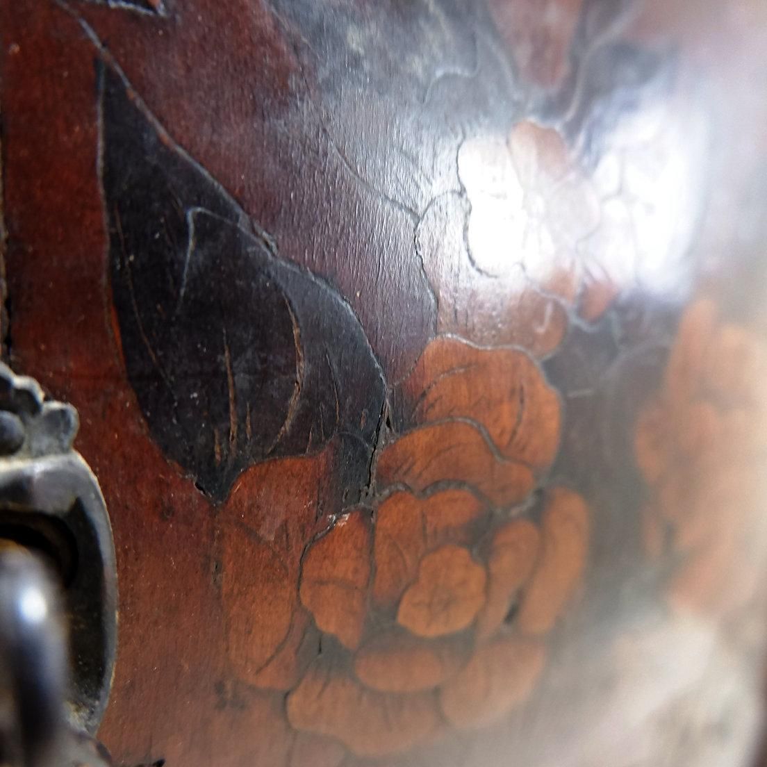 Mahogany Marquetry 'Meuble De Maitrise' With Floral Decoration   20th photo Furniture