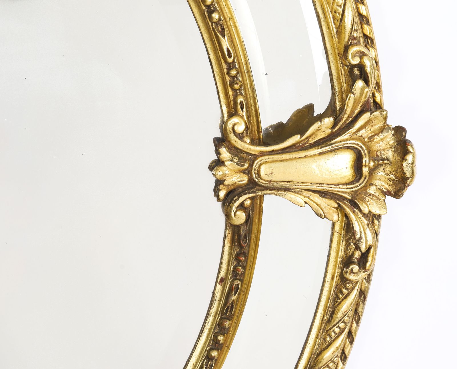 Victorian Giltwood Oval Mirror 19th C 123x96cm photo 2750.0
