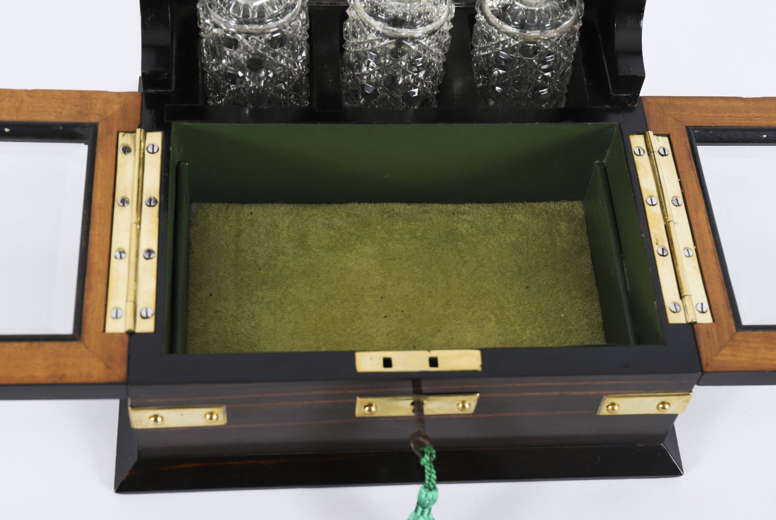 photo vinterior Antique Coromandel Combination Scent Bottle/Jewellery Casket Tantalus 19th C