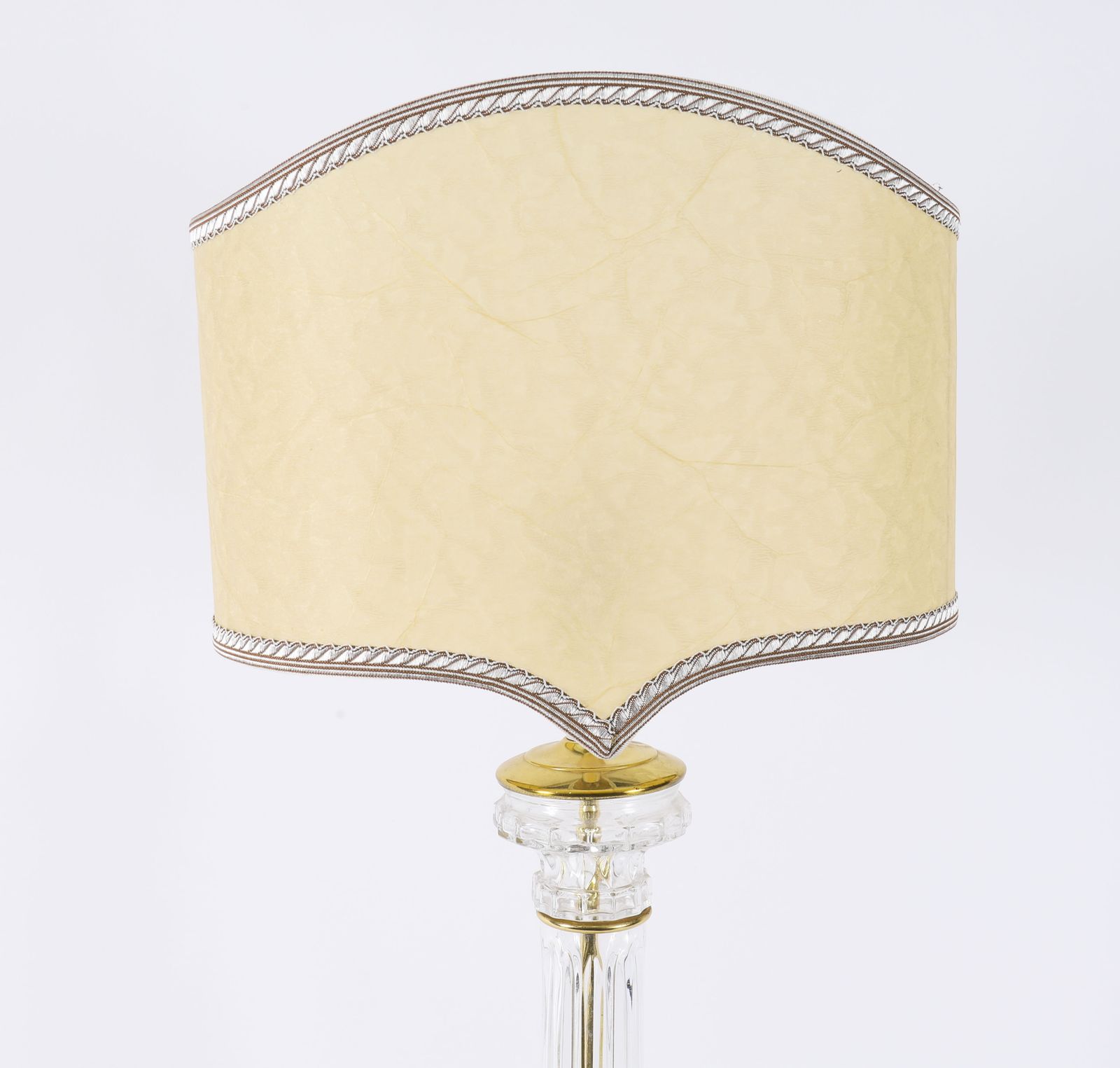 photo furniture Monumental Pair Art Deco Glass & Ormolu Lamps 20th C