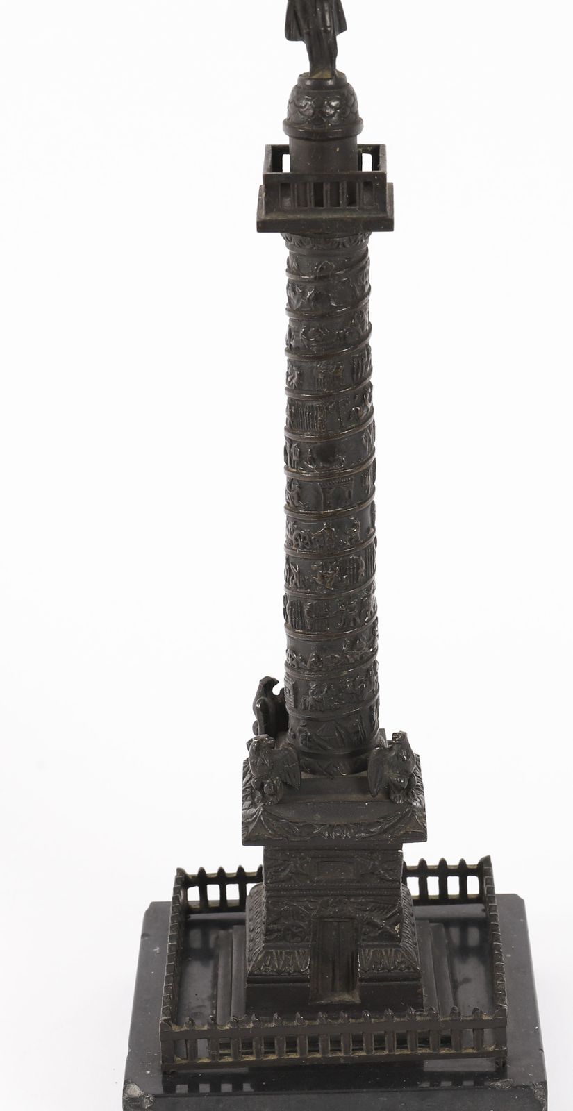 Antique French Grand Tour Bronze Model Of Vendome Column 19thc photo for sale
