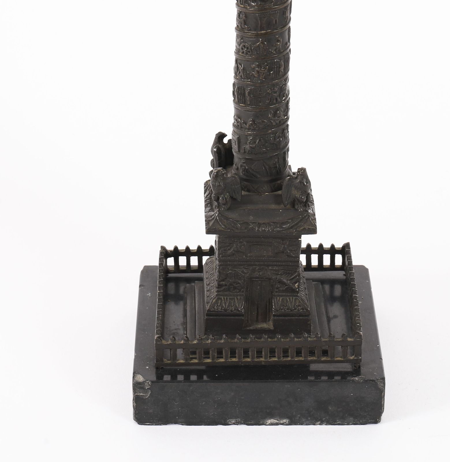 photo furniture Antique French Grand Tour Bronze Model Of Vendome Column 19thc
