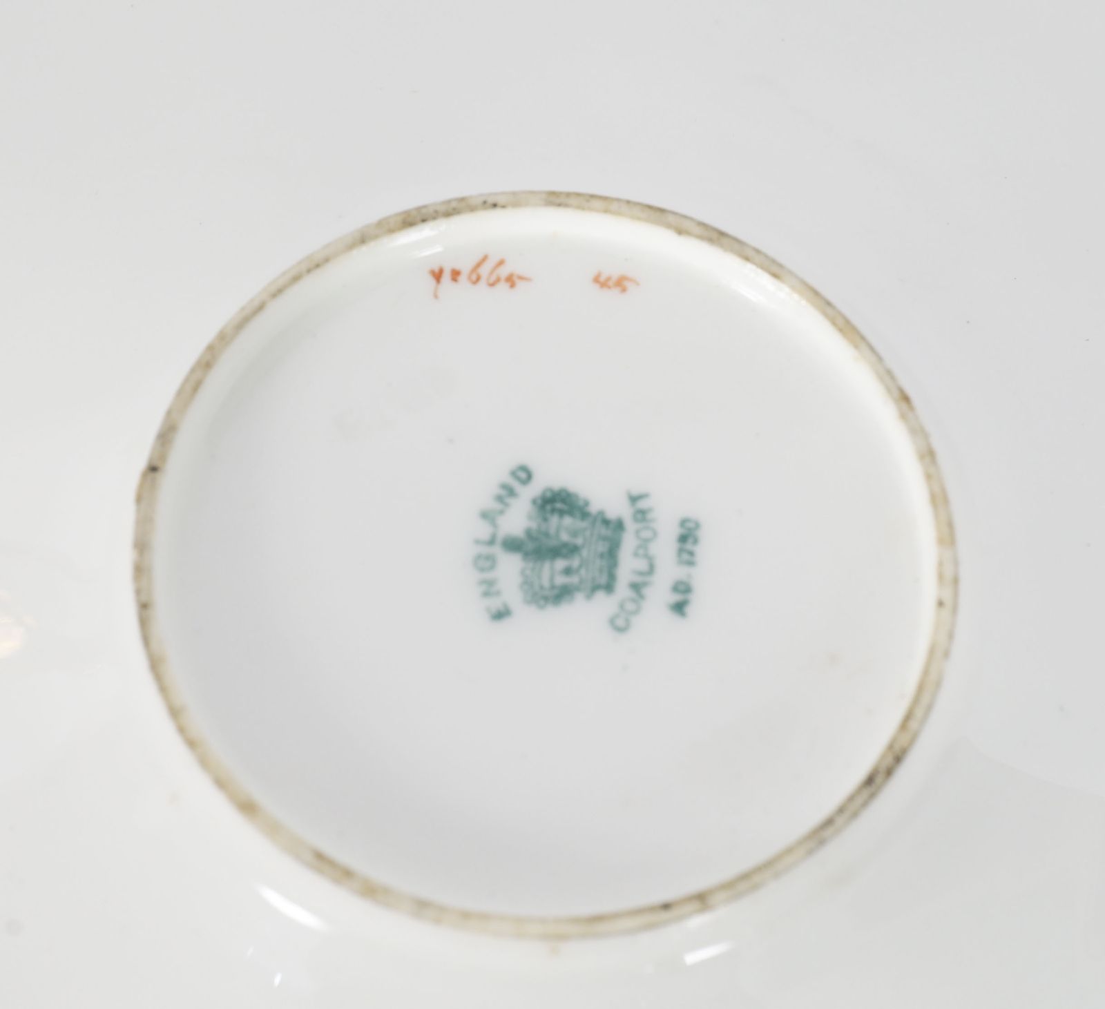 photo vintage Antique Coalport "Bat Wing" Pattern Porcelain Tea Set Circa 1910