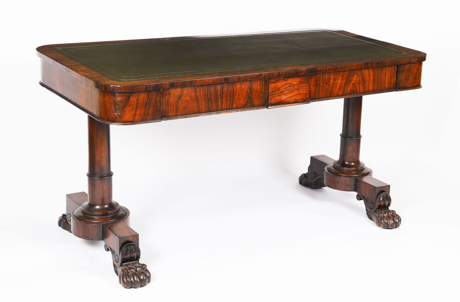 Antique William IV Gonçalo Alves Writing Desk 19th C