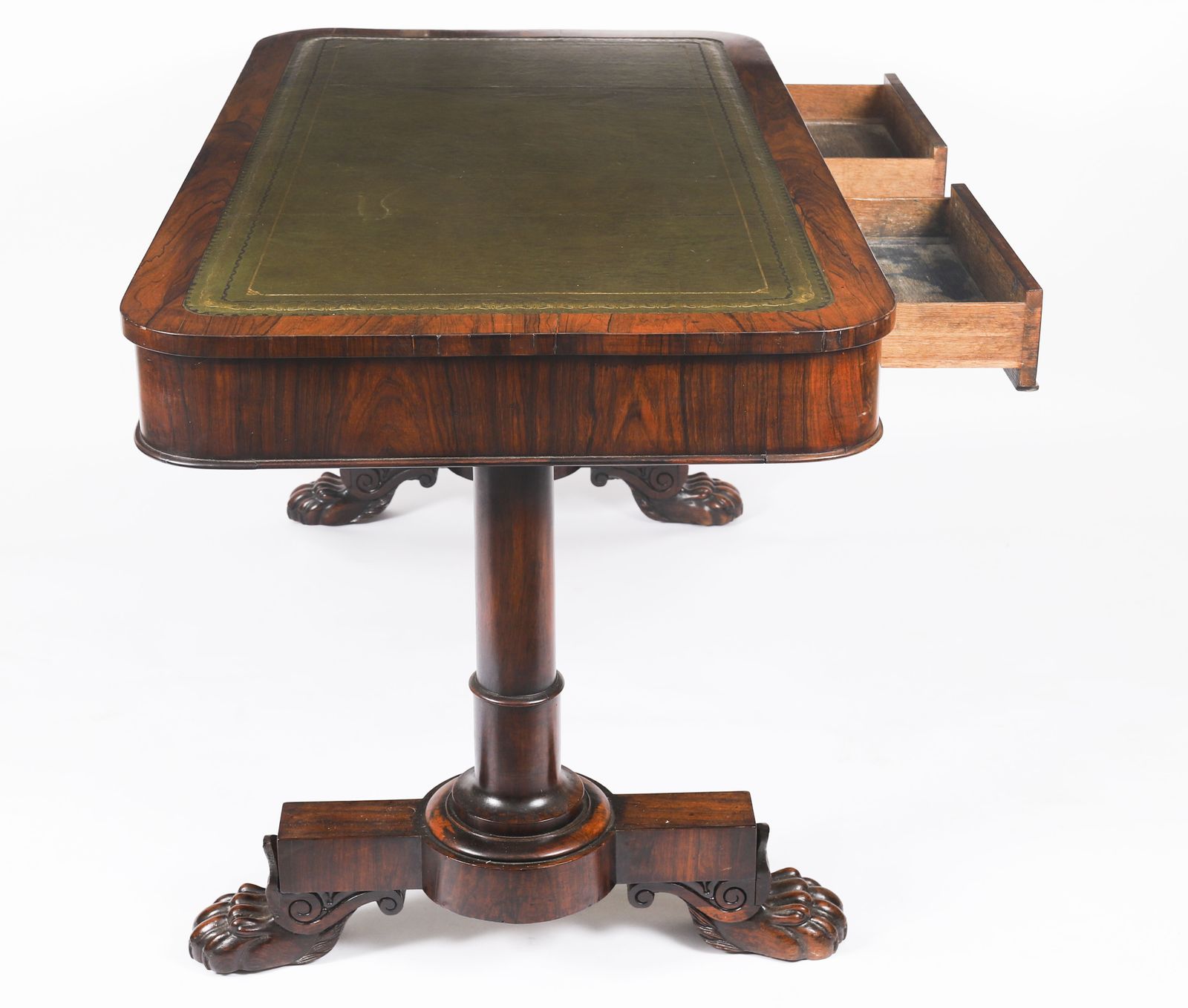Antique William IV Gonçalo Alves Writing Desk 19th C photo vinterior