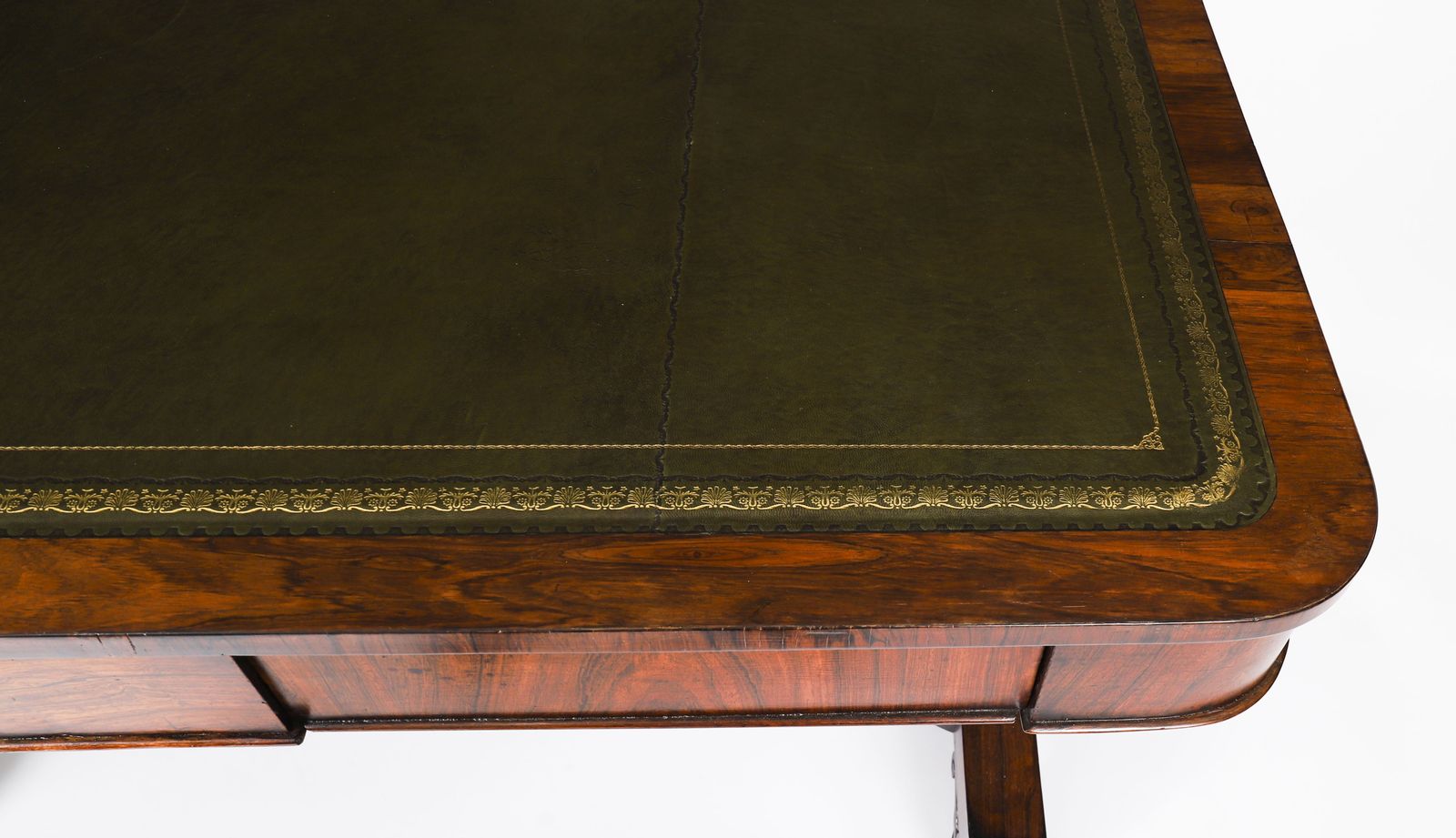 Furniture Antique William IV Gonçalo Alves Writing Desk 19th C photo