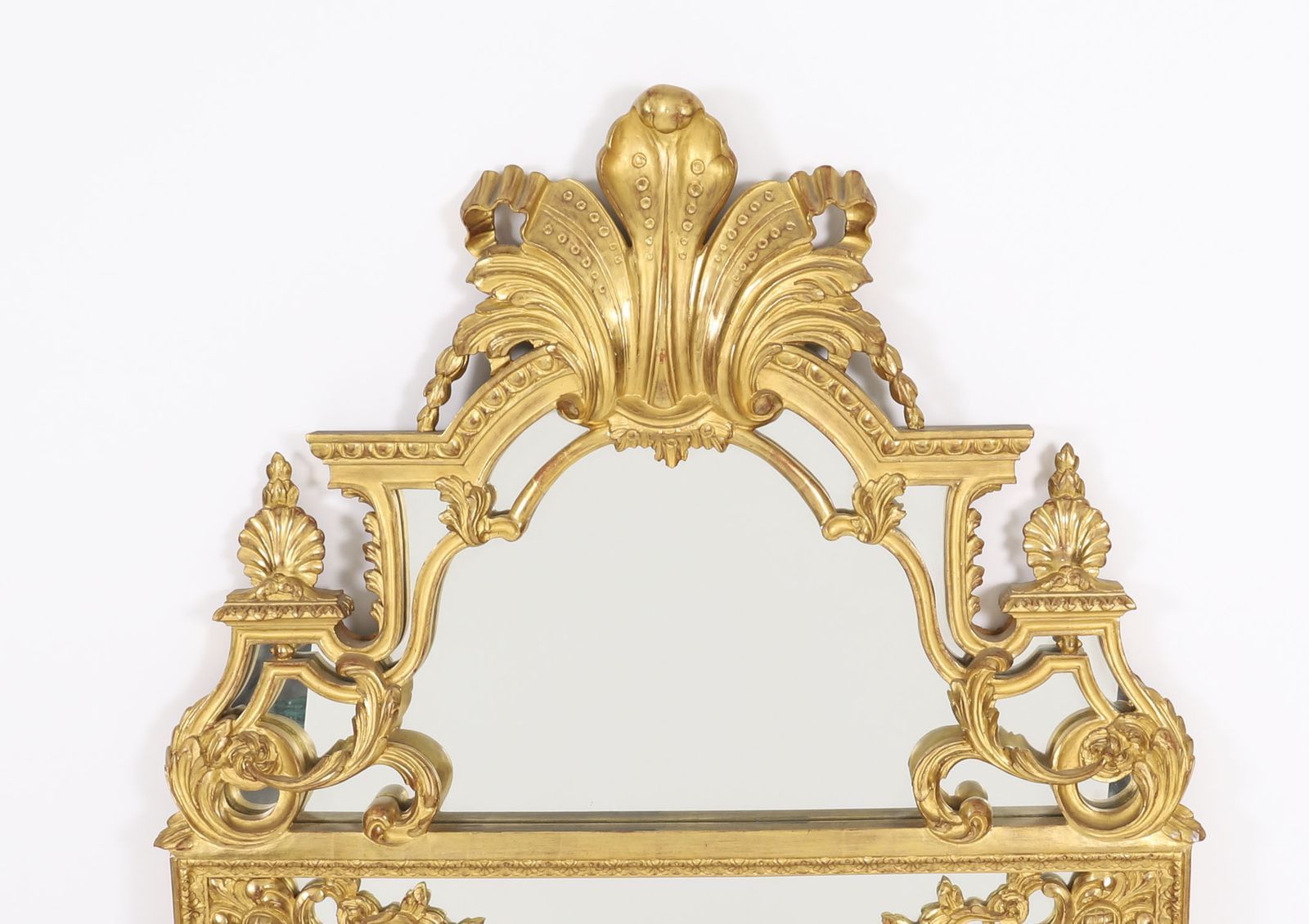 Antique Giltwood Louis Revival Overmantel Mirror C1920 140 X 83cm photo furniture