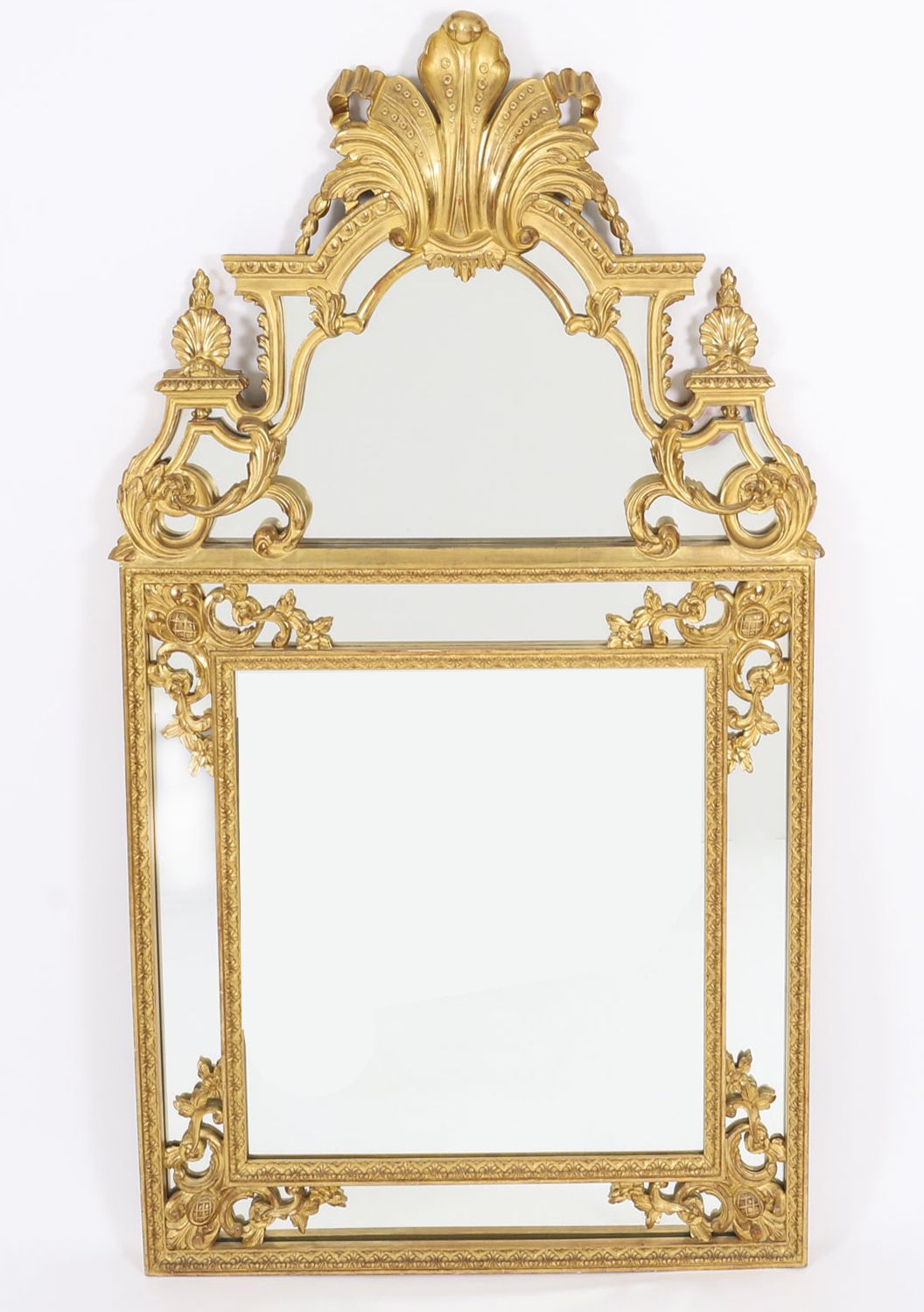 photo furniture Antique Giltwood Louis Revival Overmantel Mirror C1920 140 X 83cm