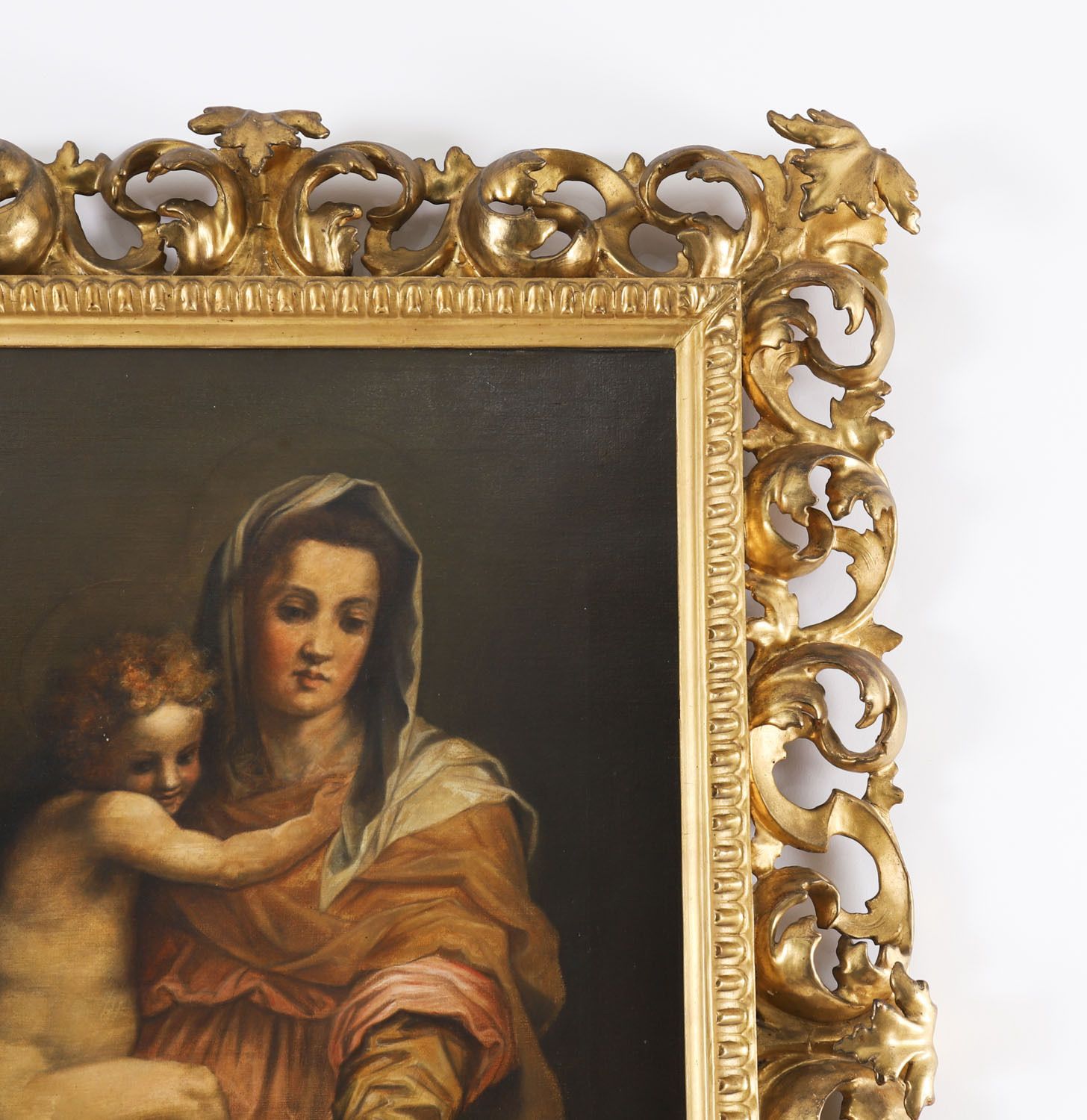 Antique Painting Madonna  & Child Follower Of Raphael 19th Century photo buy