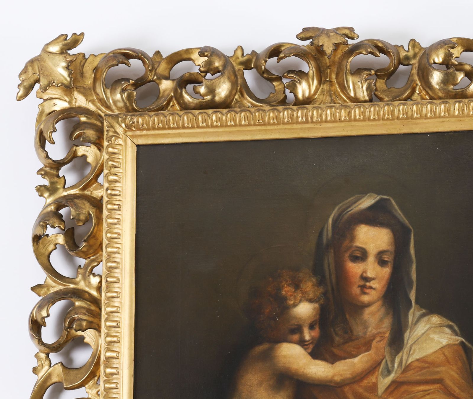 photo for sale Antique Painting Madonna  & Child Follower Of Raphael 19th Century