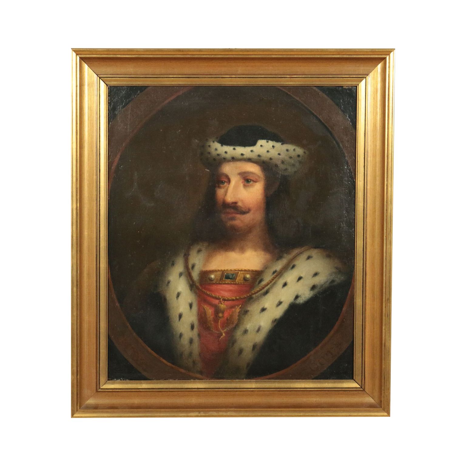 Portrait Of A Scottish Monarch Oil On Canvas 19th Century photo furniture