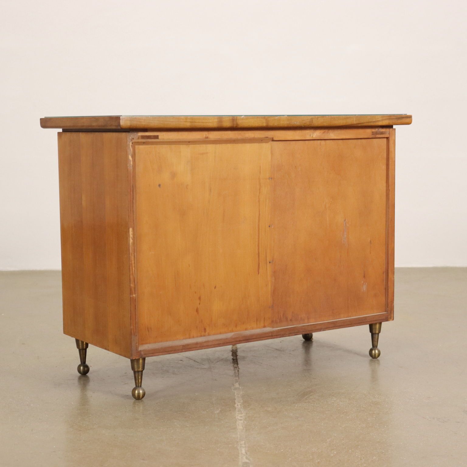 Cabinet Mahogany Italy 1950s photo vintage