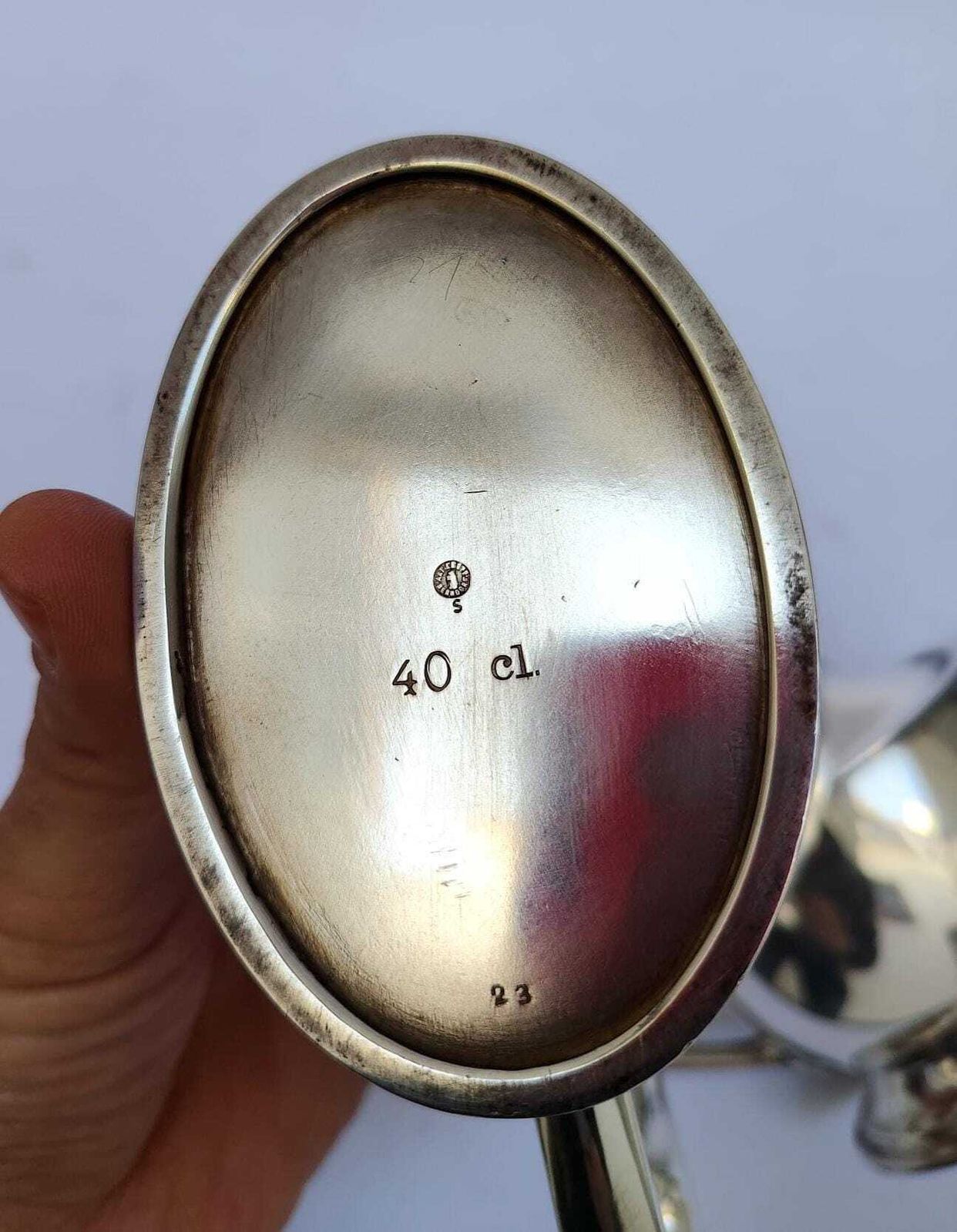 Home Decor Pair Of Krupp Berendorf Art Deco Nickel Silver Teapots Or Gravy Boats, Giò Ponti Era photo
