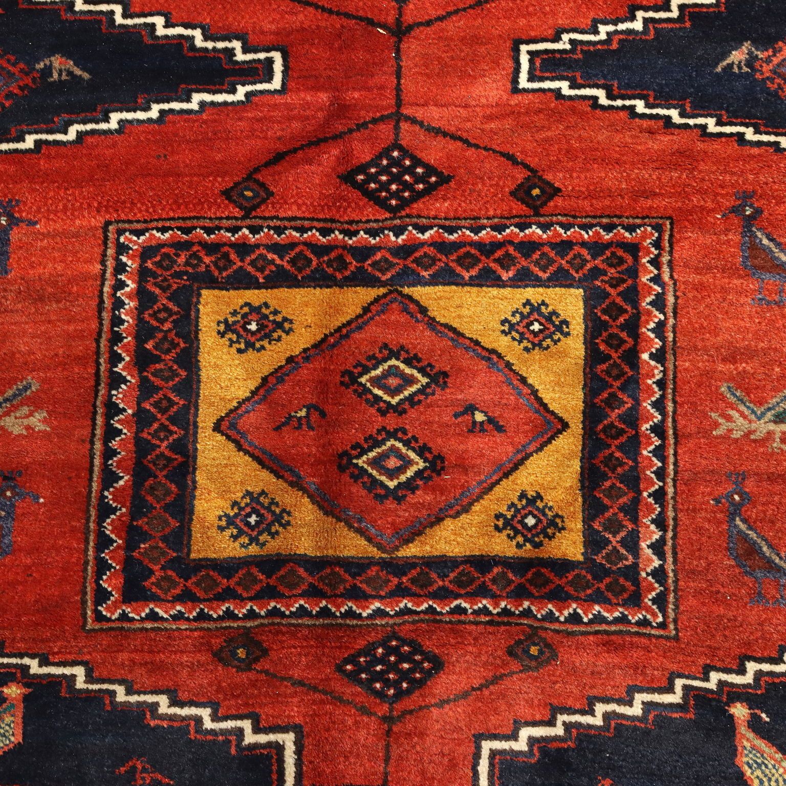 Antique Asian Carpet Wool Heavy Knot 114 X 81 In Original photo 390.0