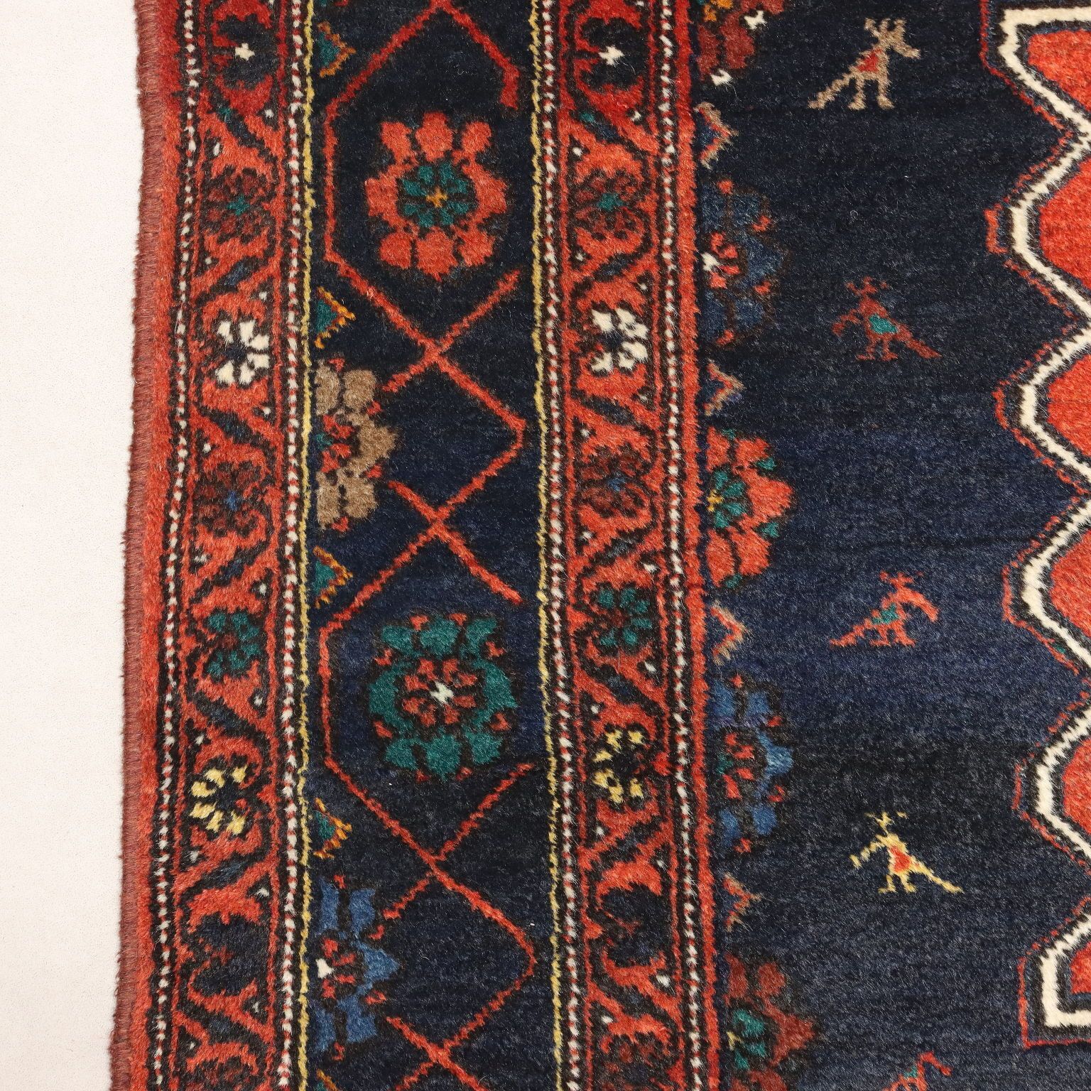 Antique Asian Carpet Wool Heavy Knot 114 X 81 In Original photo buy