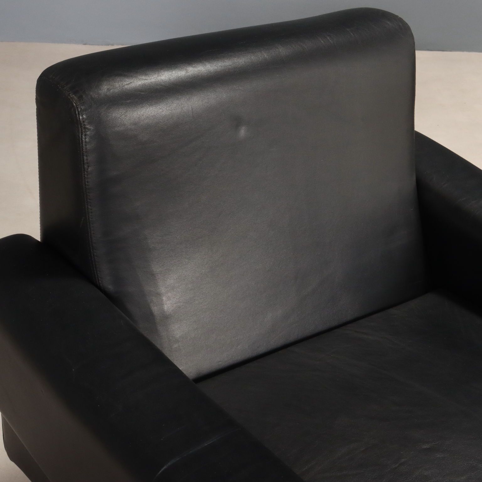Vintage Armchairs Wood Leather Design Italy 1960s 1970s photo Furniture