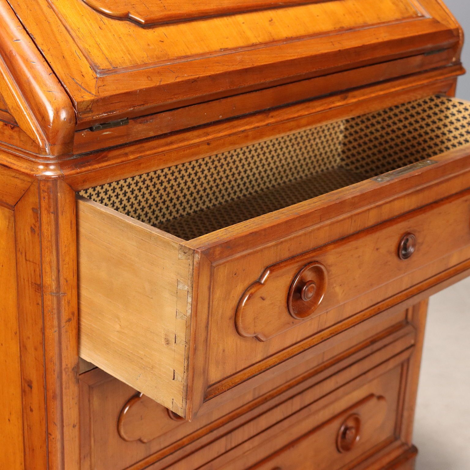 Antique Flap Cabinet Cherrywood Italy Mid XIX Century photo buy