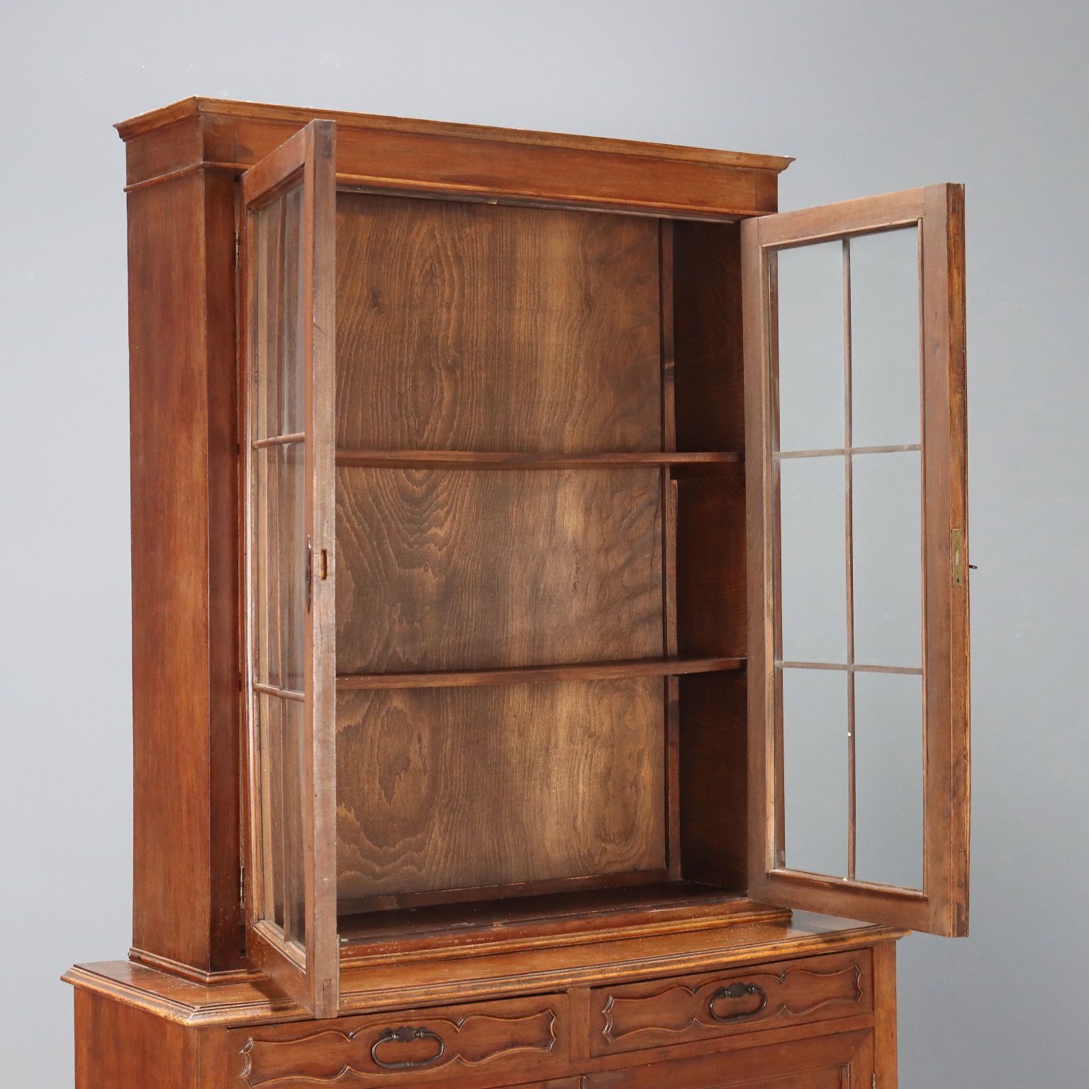 Antique Cupboard Walnut Veneer Italy XX Century photo Furniture