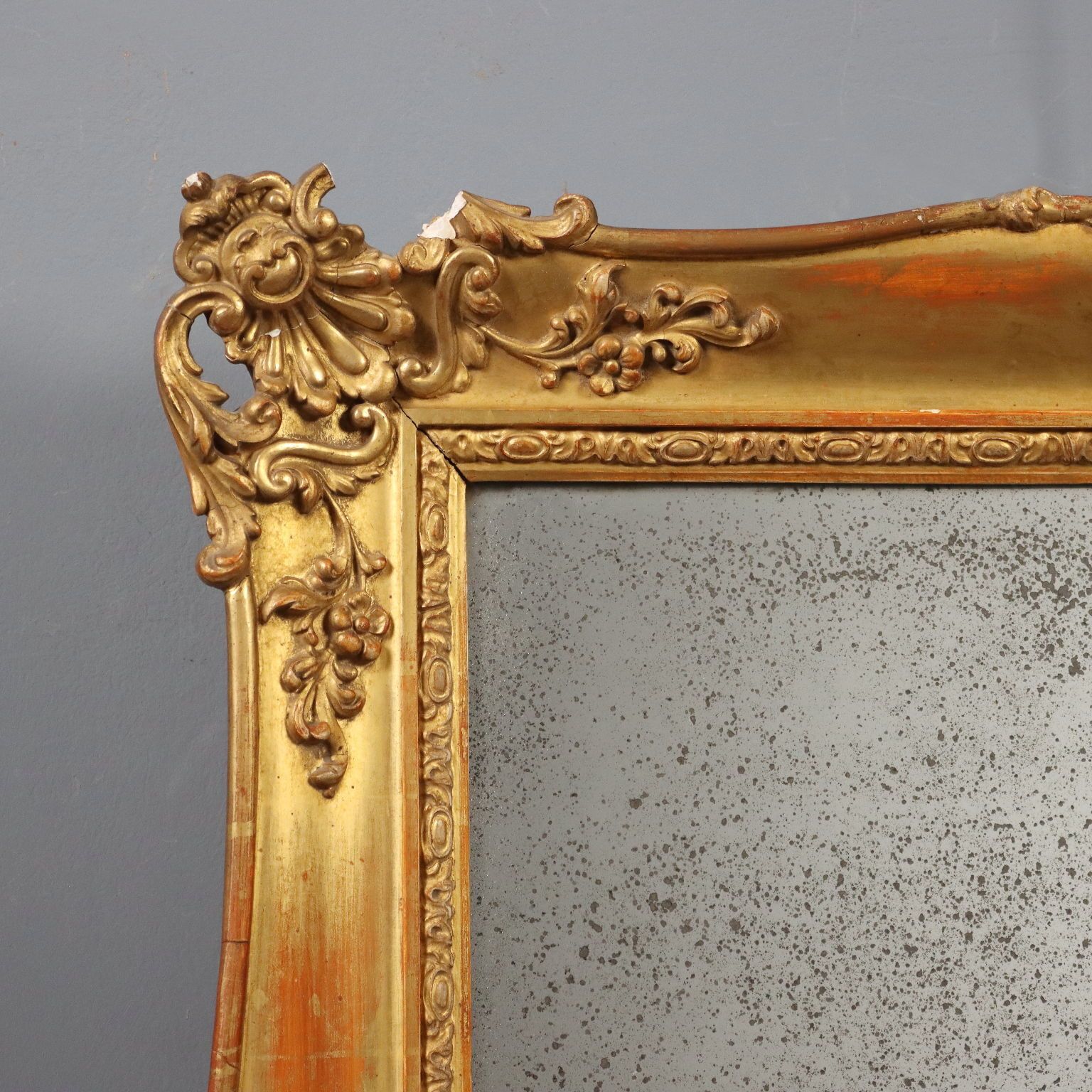 Anrique Mirror Carved Wood Italy XIX Century photo Home Decor