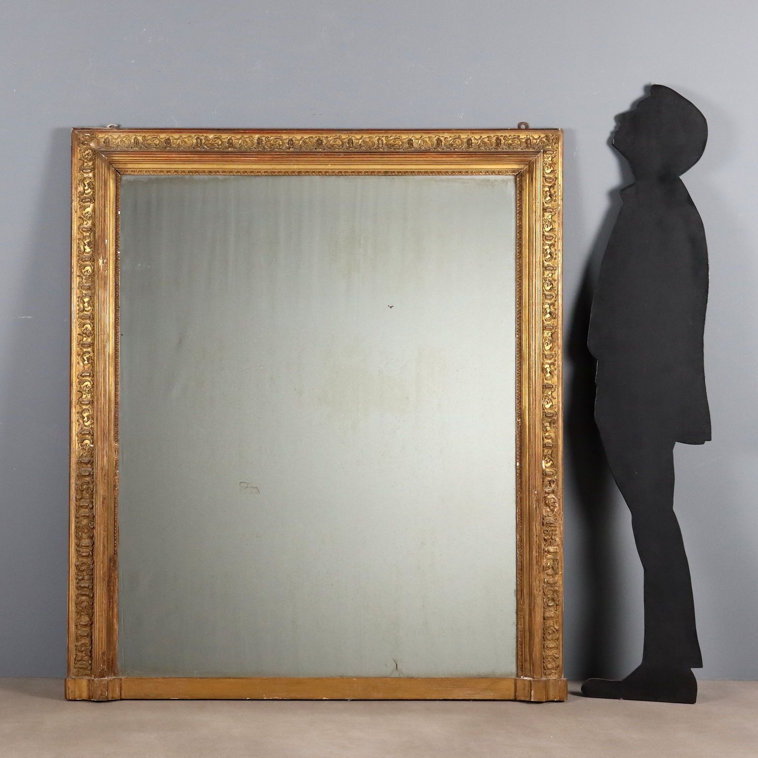 Antique Mirror Carved Gilded Wood Italy XIX Century photo for sale