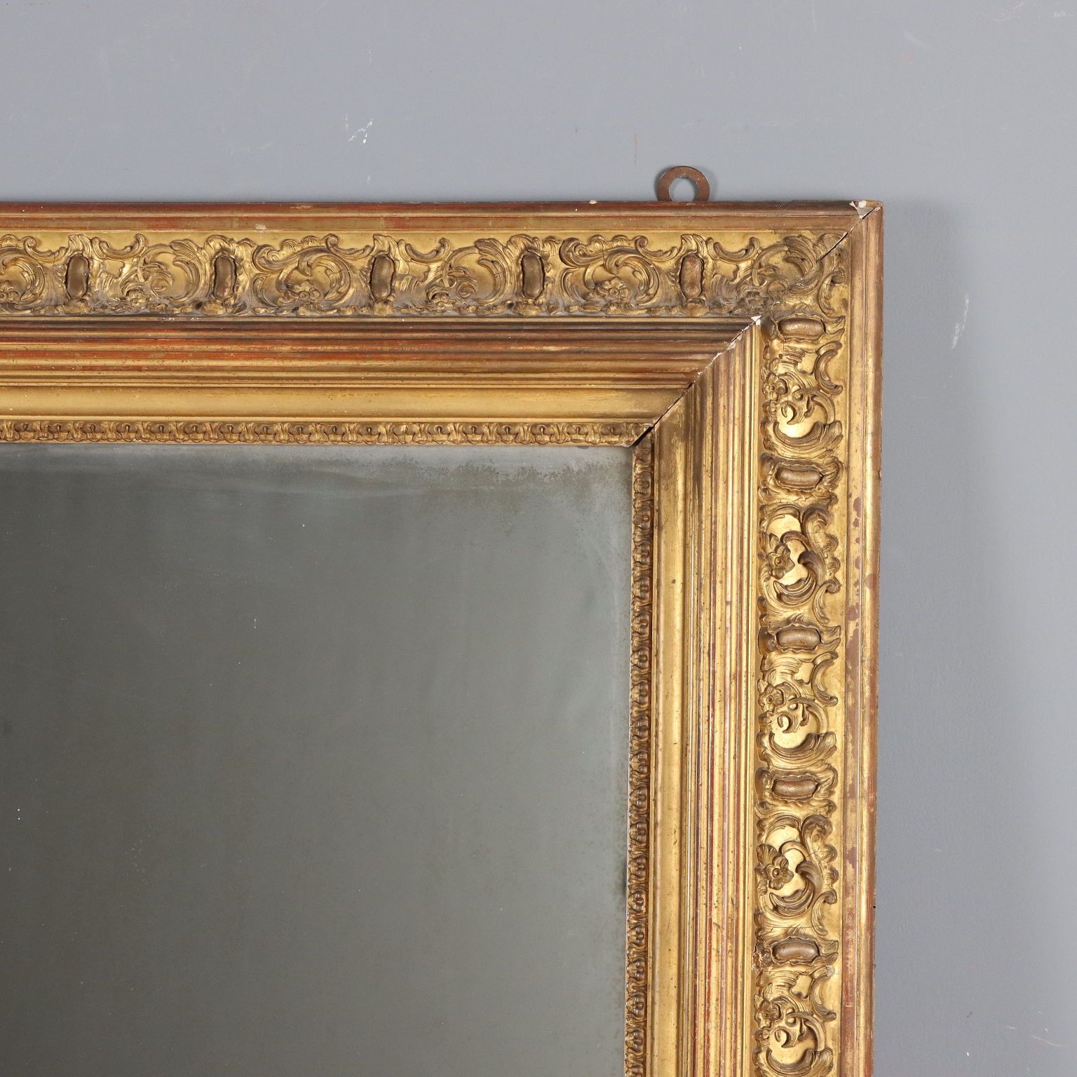 Antique Mirror Carved Gilded Wood Italy XIX Century photo 1060.0