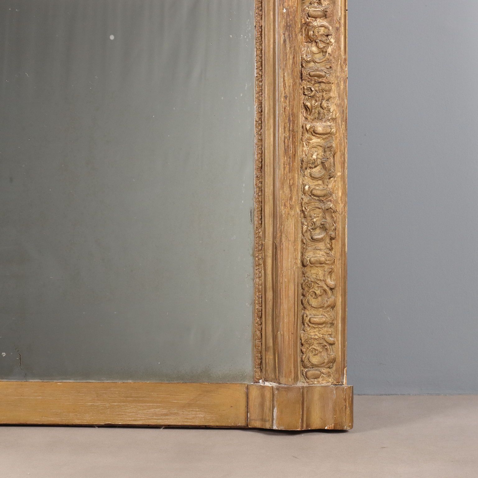 Antique Mirror Carved Gilded Wood Italy XIX Century photo buy
