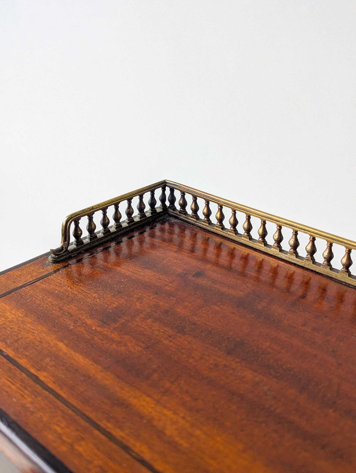 Antique Edwardian Mahogany Writing Desk C.1910 photo vintage