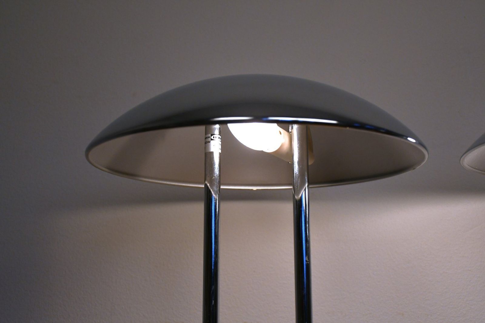 Vintage Barad Chrome Table Lamps By Robert Sonneman For Ikea, 1992s, Set Of 2 photo vinterior