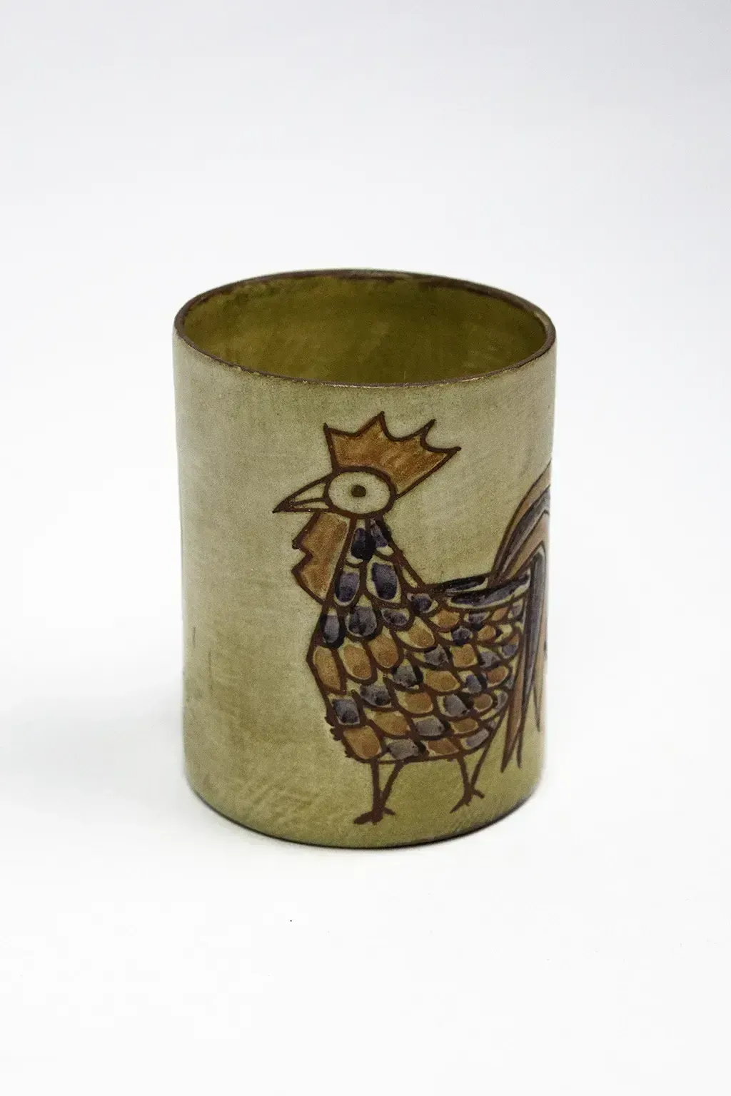 Pencil Holder With Stylized Rooster — Olivier Pettit — France, 1950s 1970s photo furniture