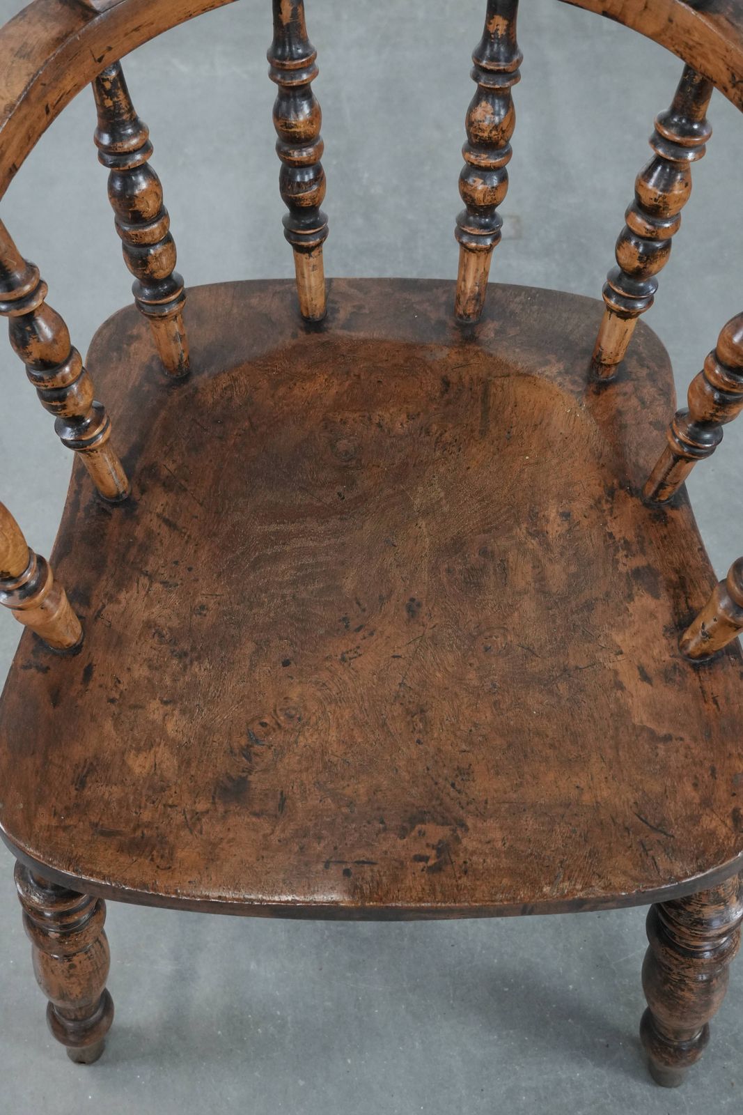 Antieke Engelse Captain Chair / Zijstoel / Bureaustoel Uit Het Begin Van De 19e Eeuw photo vinterior