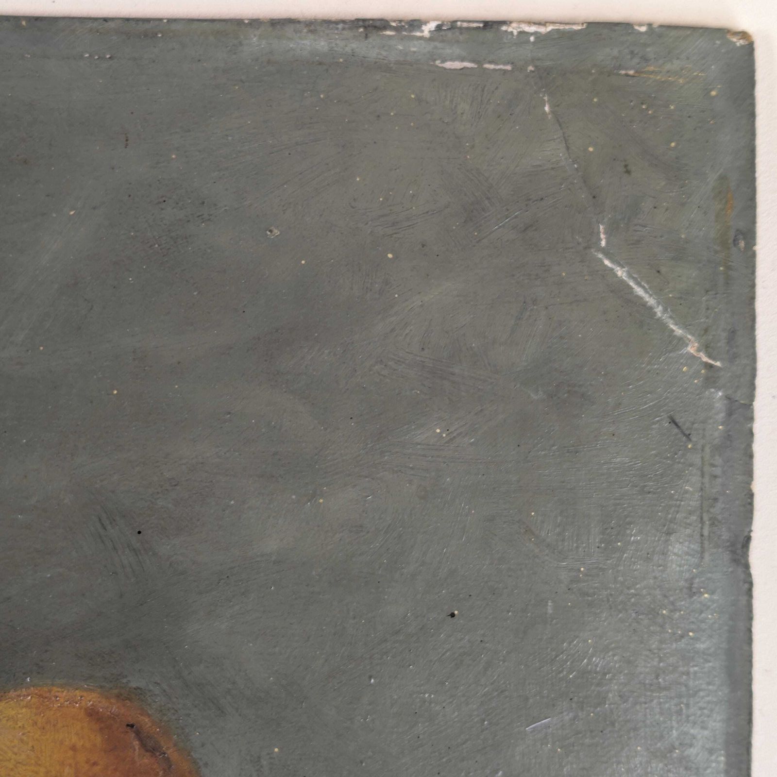 Art Antique 1910 Oil Painting Still Life, Dark Moody Fruit And Wine Art On Board, Signed A. Verheughe, Unframed Rustic Kitchen Decor photo