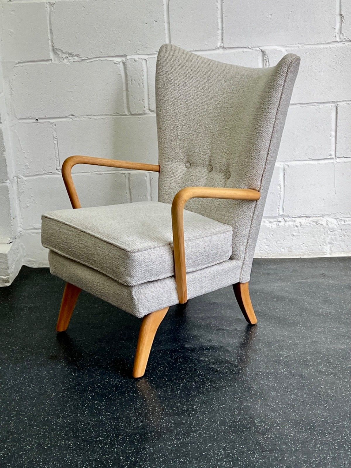 Midcentury Howard Keith Bambino Armchair New Upholstery (Delivery Available) photo buy