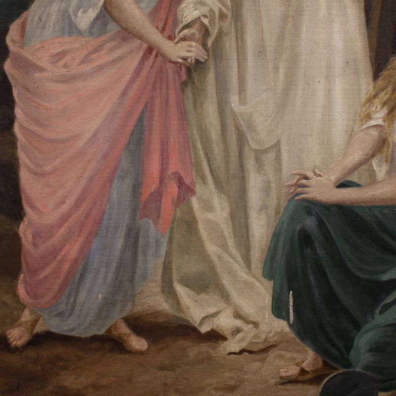 photo buy Great 19th Century Neoclassical Painting, Allegory Of Faith, Hope And Charity