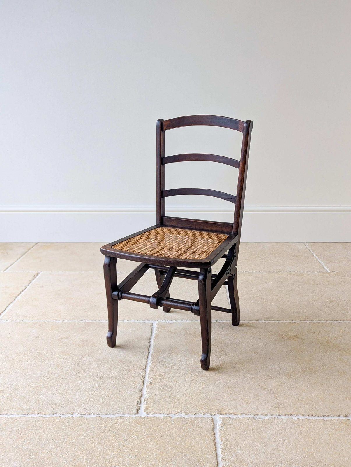 Antique Victorian Folding Campaign Chair C.1890.