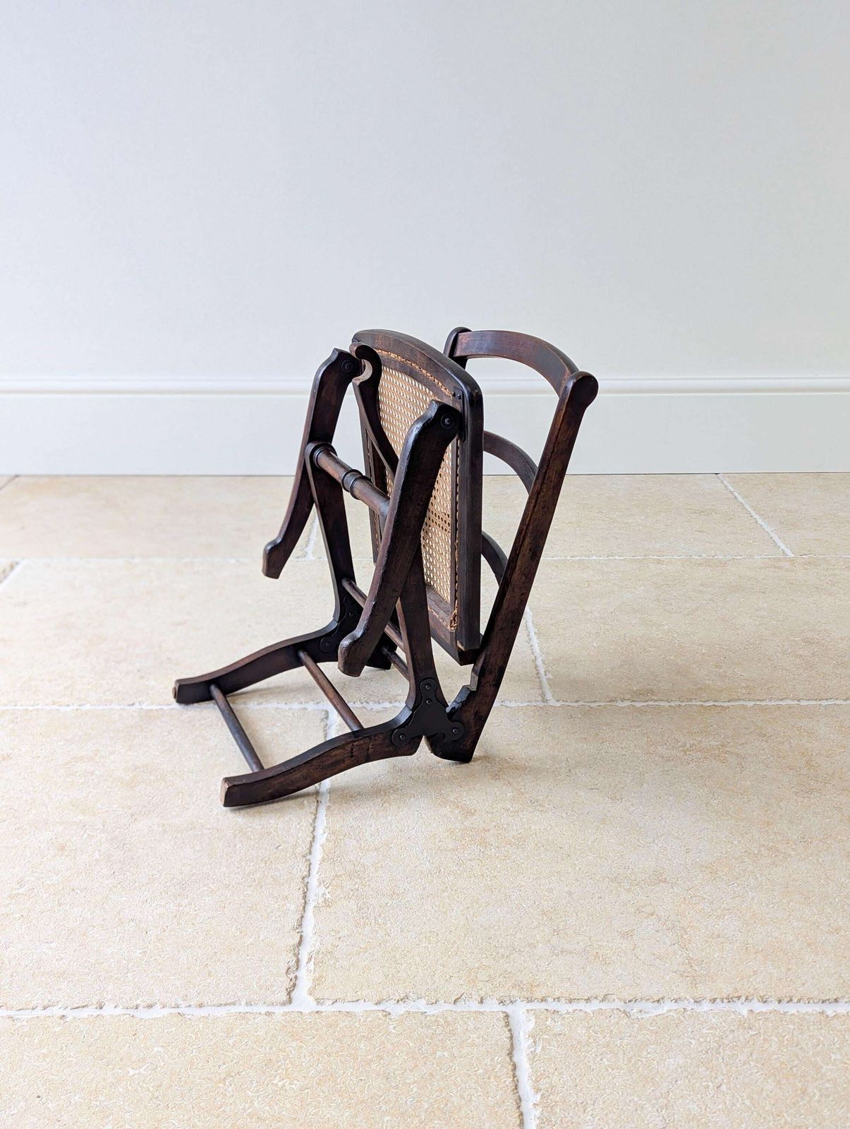 Antique Victorian Folding Campaign Chair C.1890. photo vinterior
