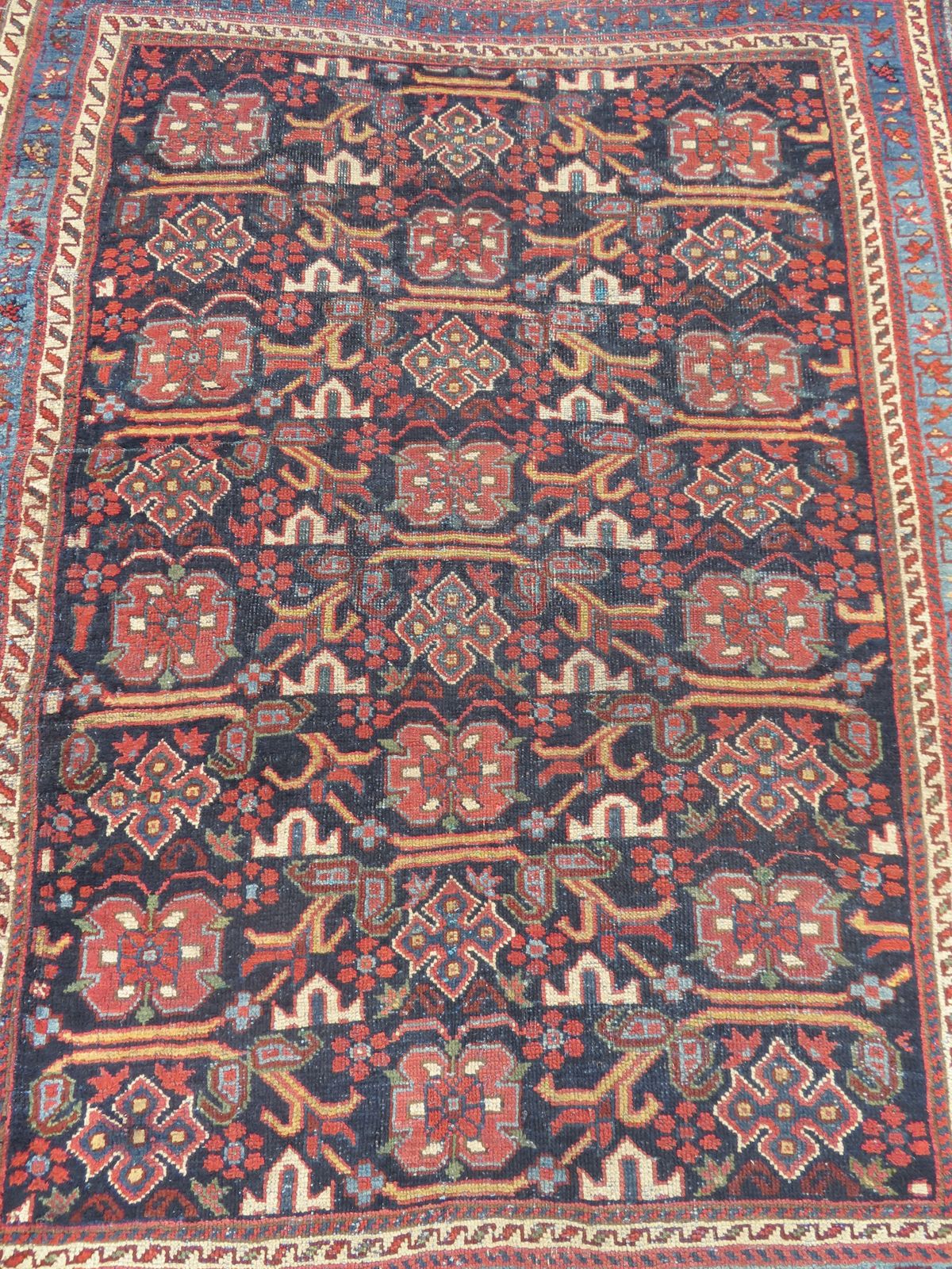 Distressed Antique Kurdish Rug. 173cm X 137cm. photo for sale