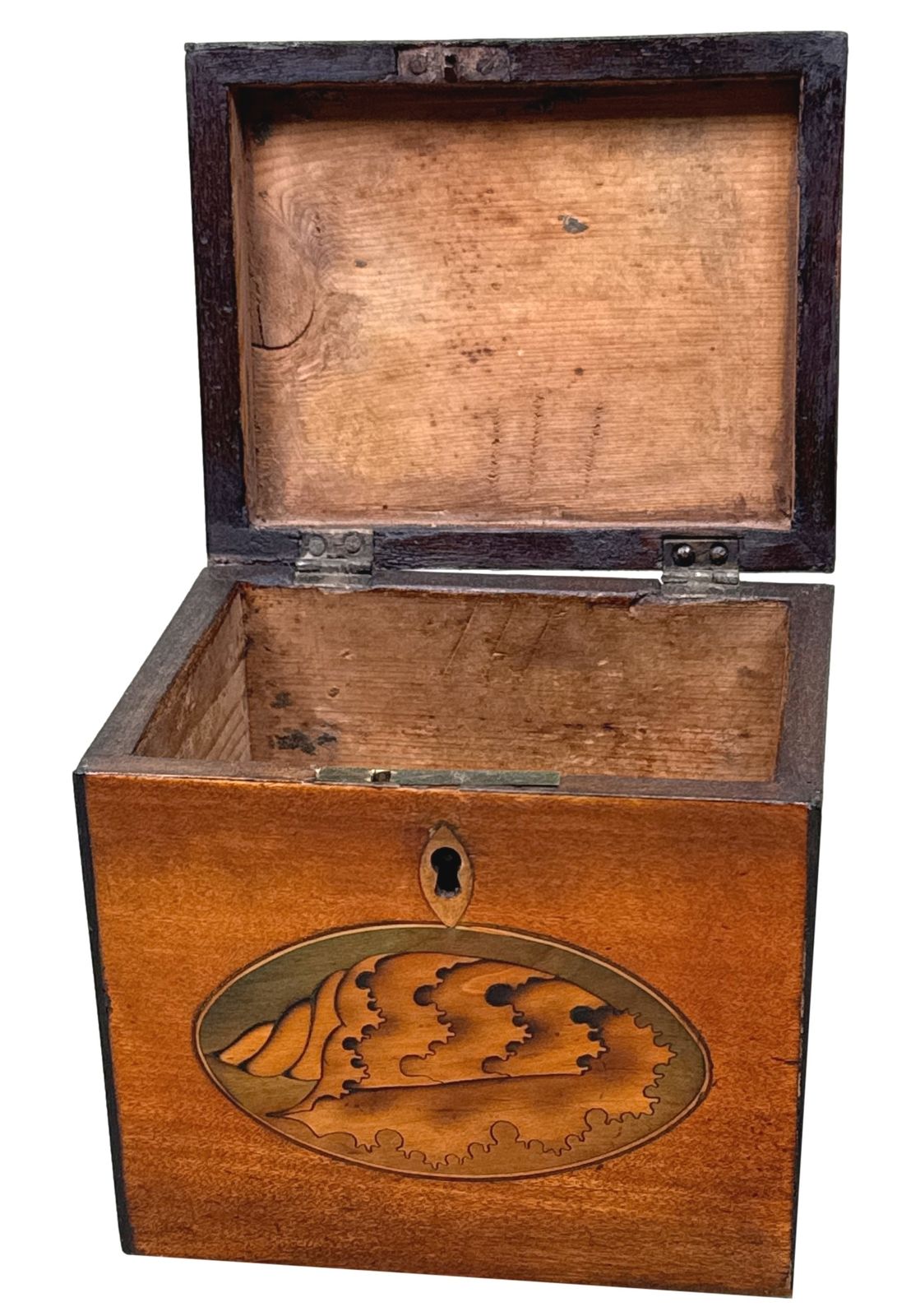 Georgian 18th Century Satinwood Tea Caddy Butterfly Inlay (England, Circa 1790) photo buy