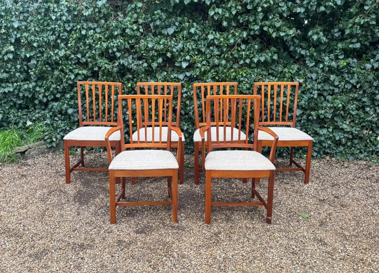 Set Of 6 Mid Century Teak Dining Chairs By McIntosh C.1970s