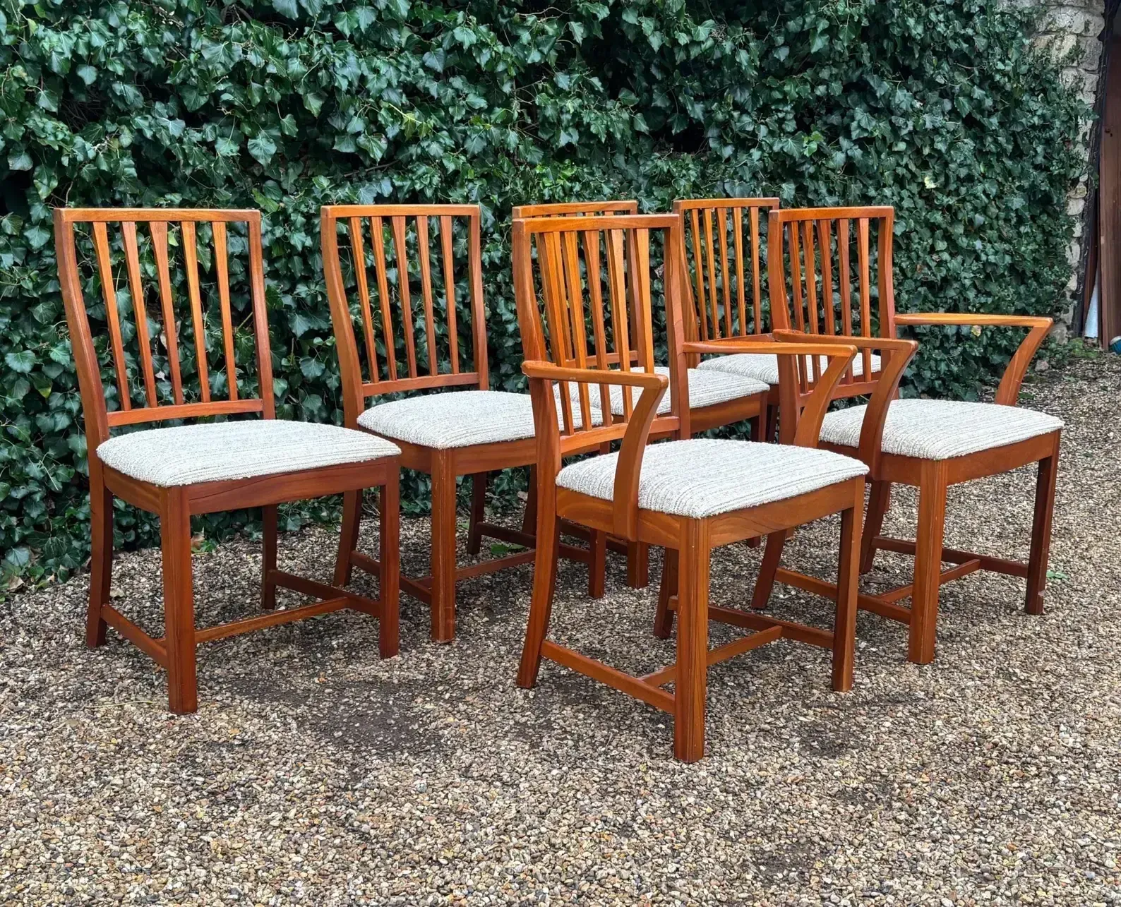 Set Of 6 Mid Century Teak Dining Chairs By McIntosh C.1970s photo for sale